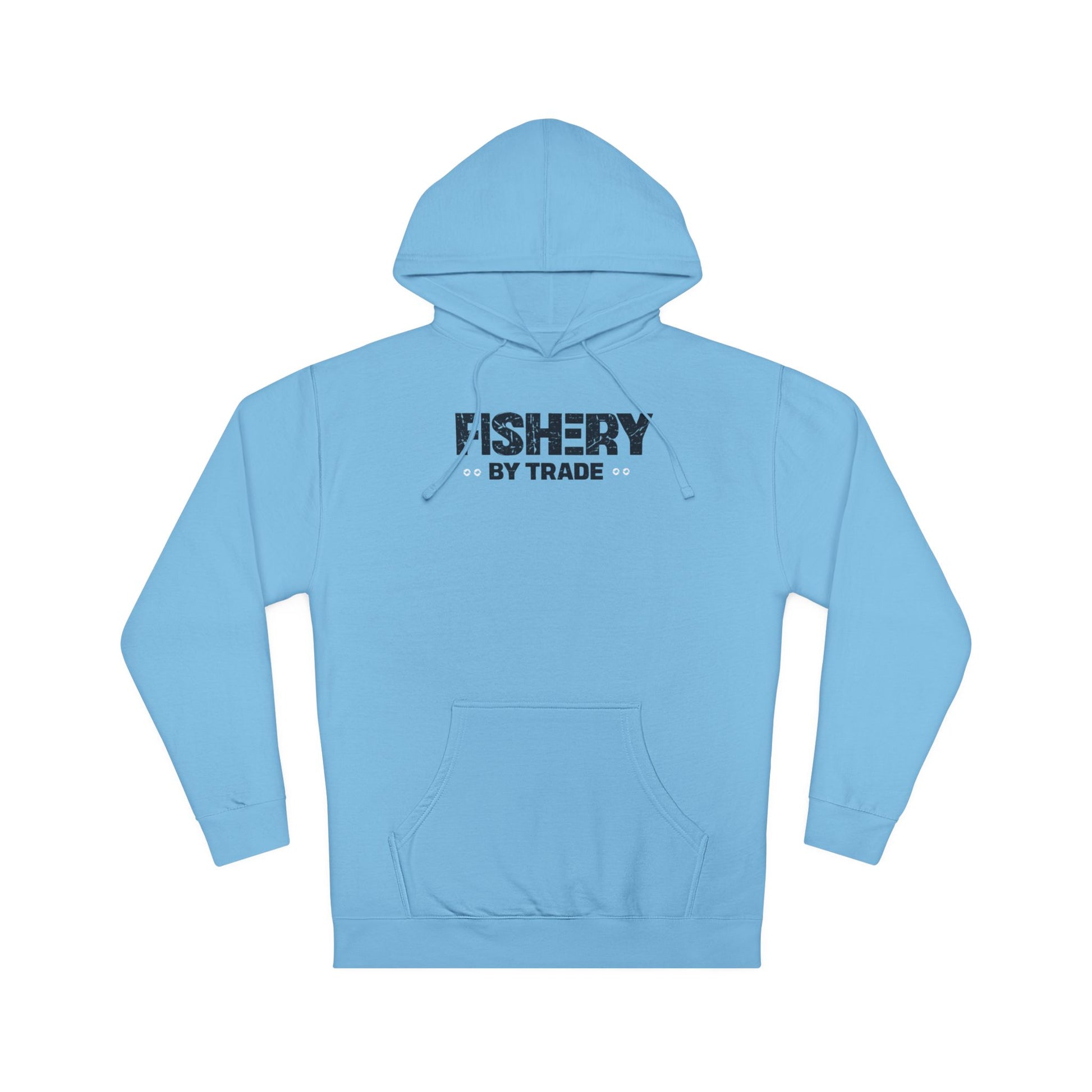 Fishery By Trade Hoodie — Minimal Fishing Logo Pullover