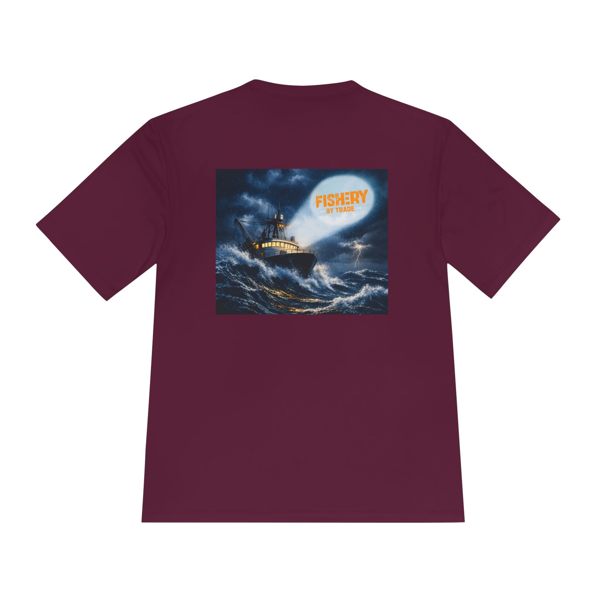 Fishery by Trade Rough Seas - Men's Black Quick Dry T-Shirt