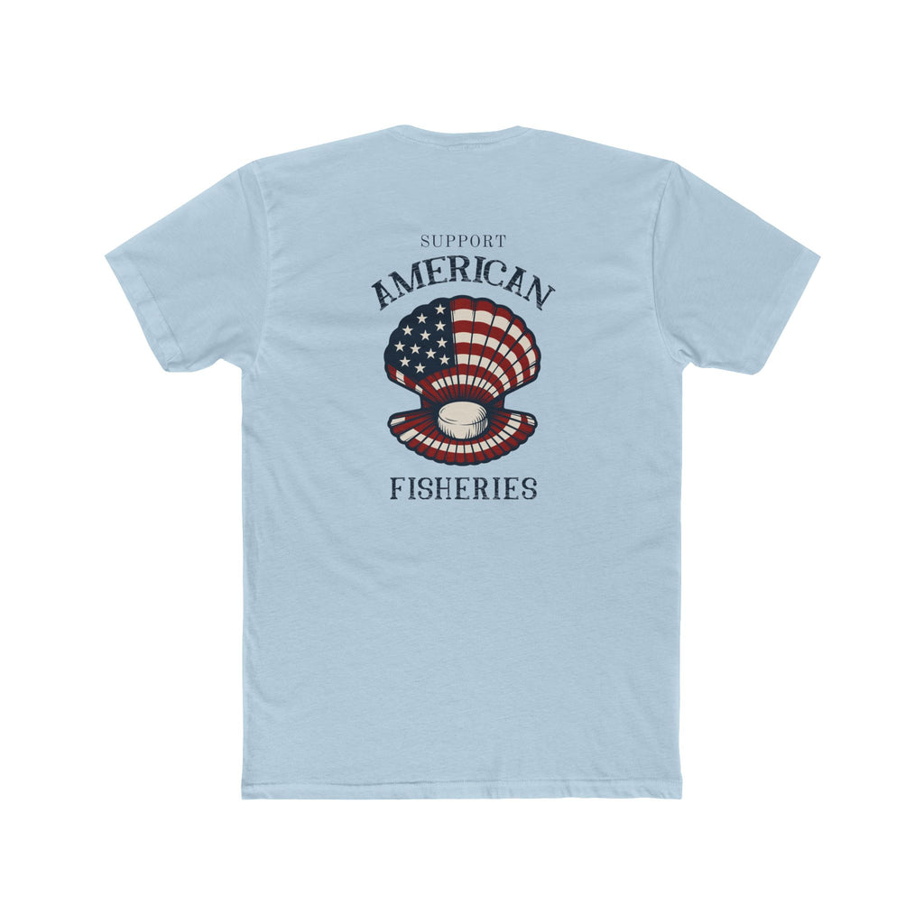 Fishery By Trade Support American Fisheries - Men's White Crew Neck Tee
