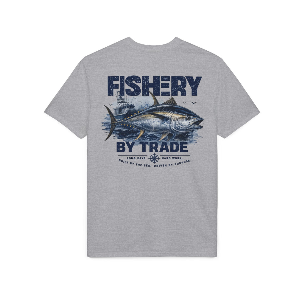 Fishing T-Shirt — "Fishery by Trade" Graphic Performance Tee