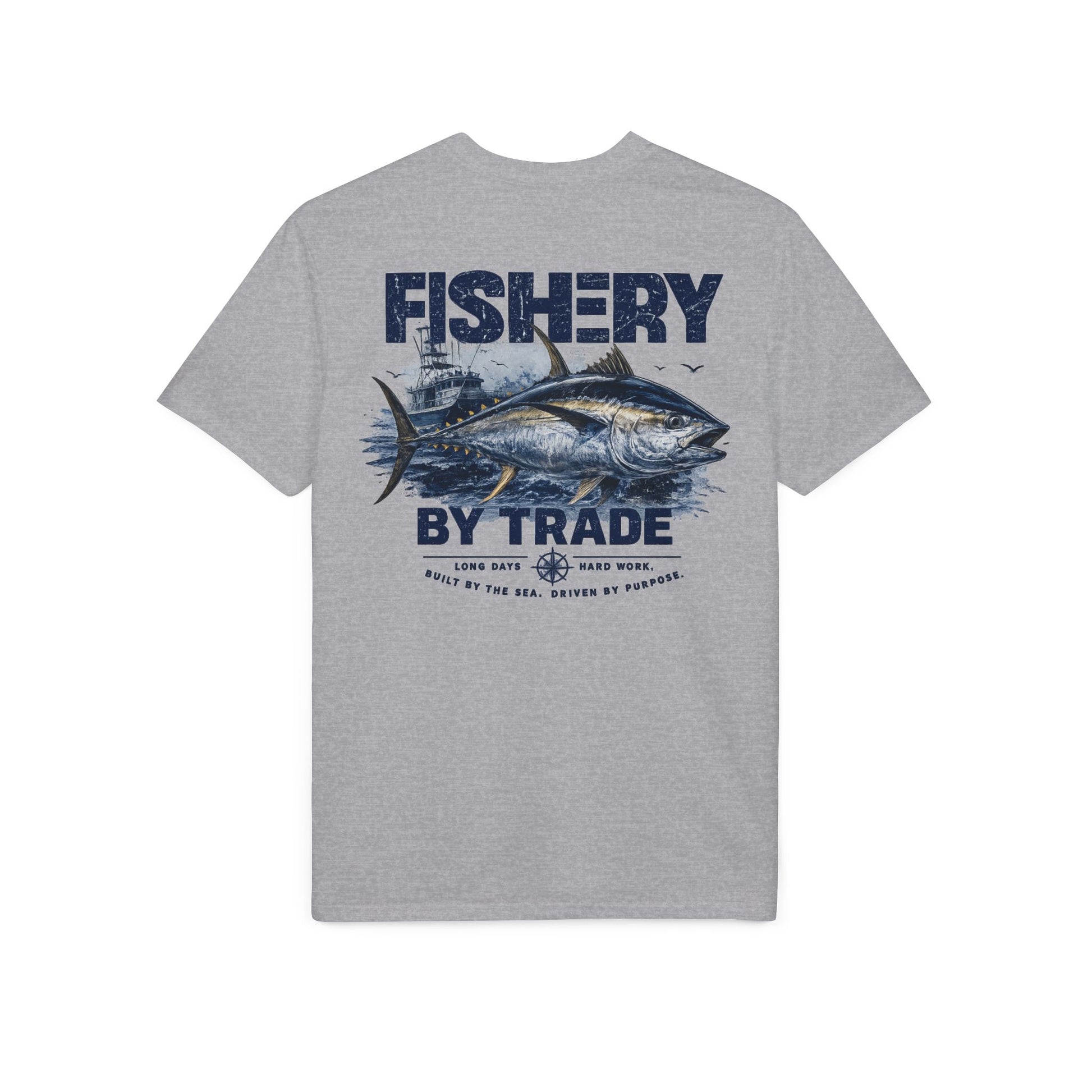 Fishing T-Shirt — "Fishery by Trade" Graphic Performance Tee