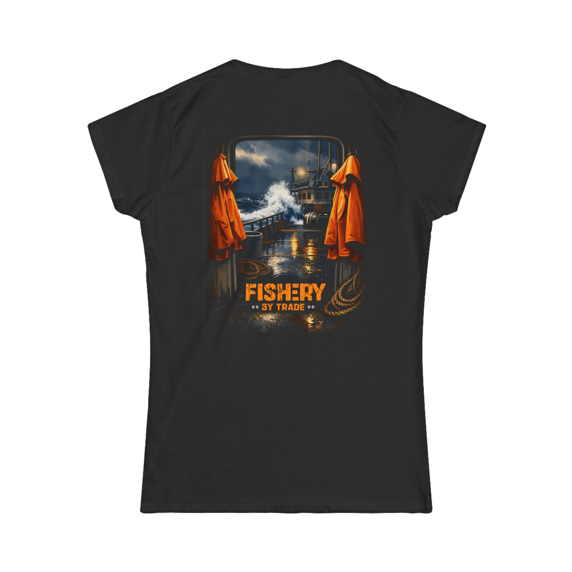 Black Fishery By Trade Deck - Women T-Shirt