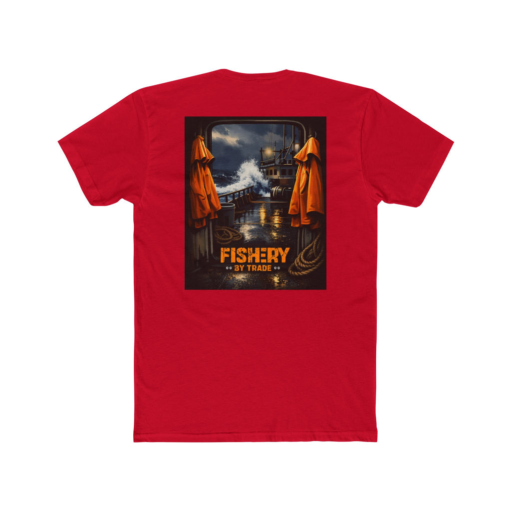 Fishery By Trade Deck - Men's White Crew Neck Tee