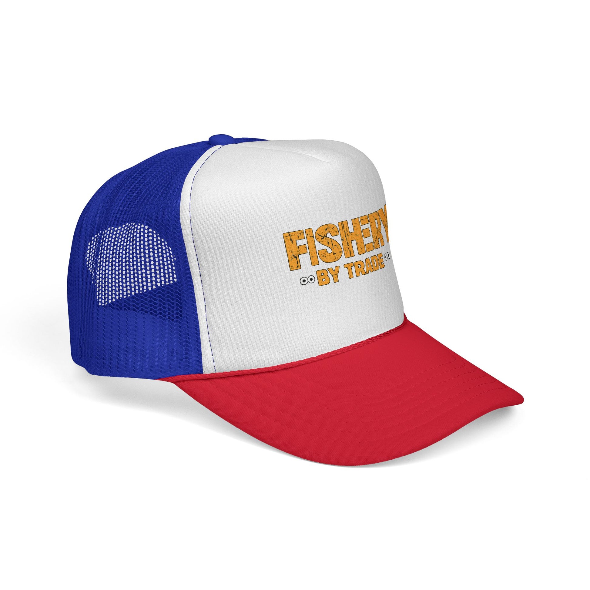 Official Fishery By Trade Logo Trucker Hat — Vintage Fishing Logo Cap