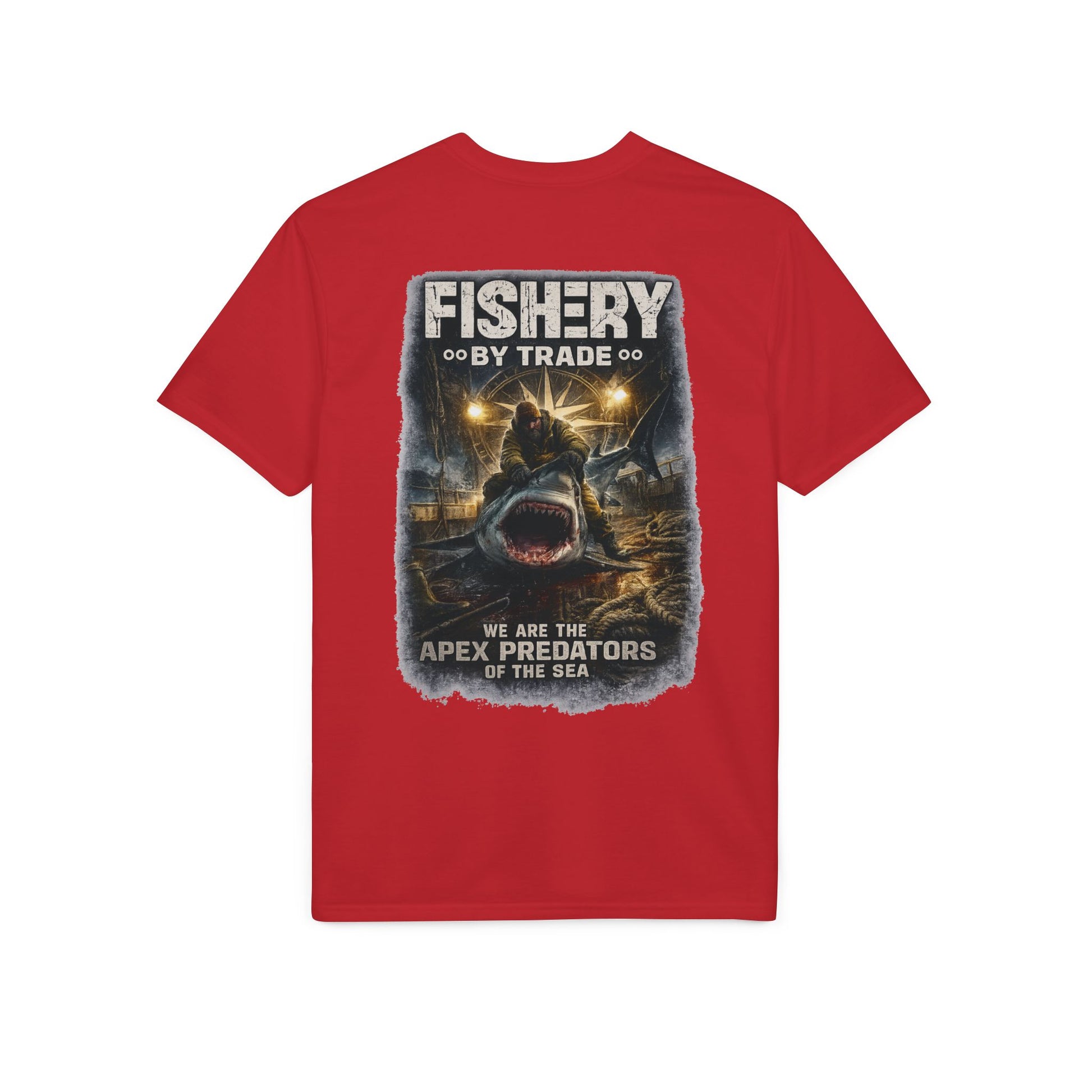 Dark Apex Predators  Graphic Performance Tee — "Fishery by Trade"