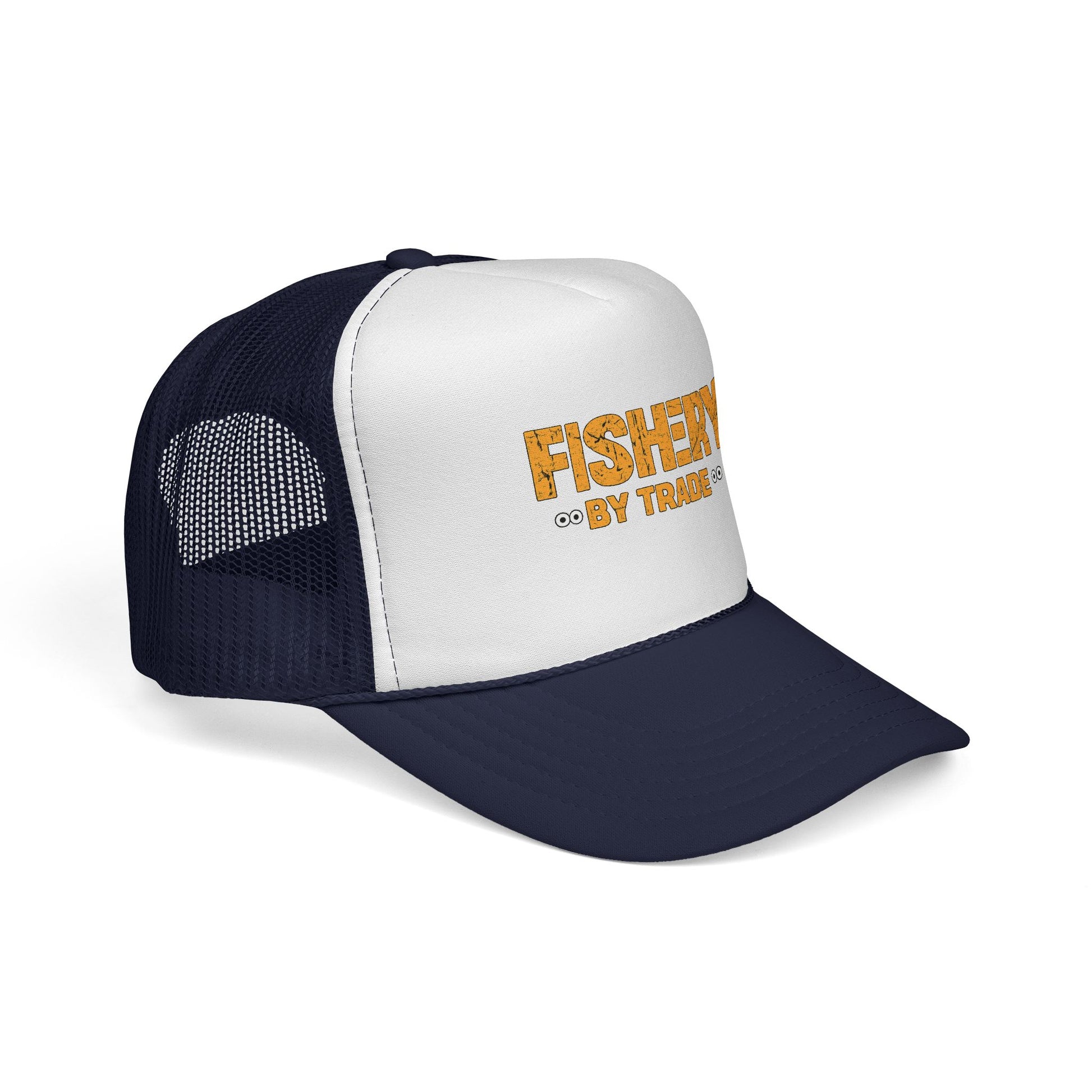 Official Fishery By Trade Logo Trucker Hat — Vintage Fishing Logo Cap