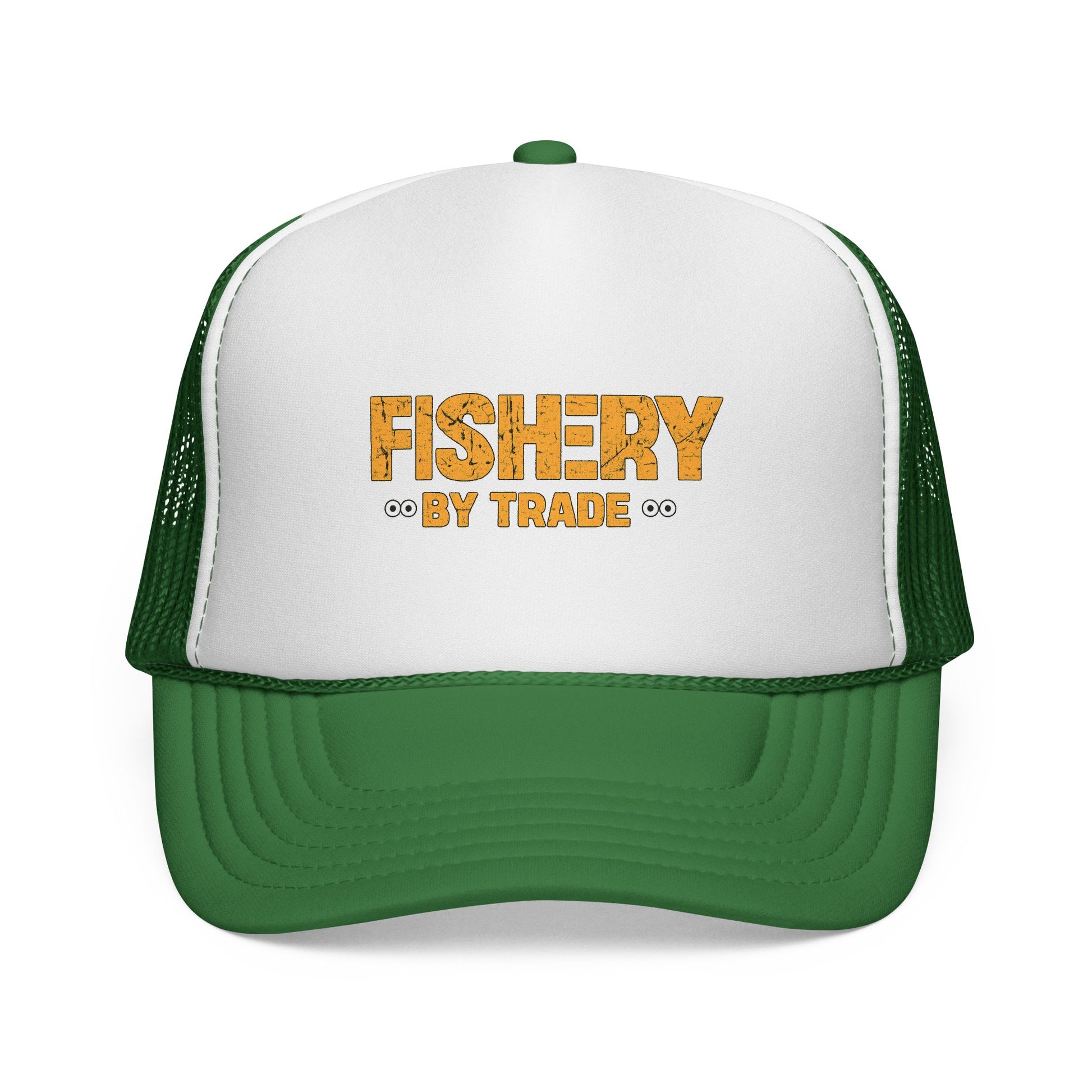 Official Fishery By Trade Logo Trucker Hat — Vintage Fishing Logo Cap