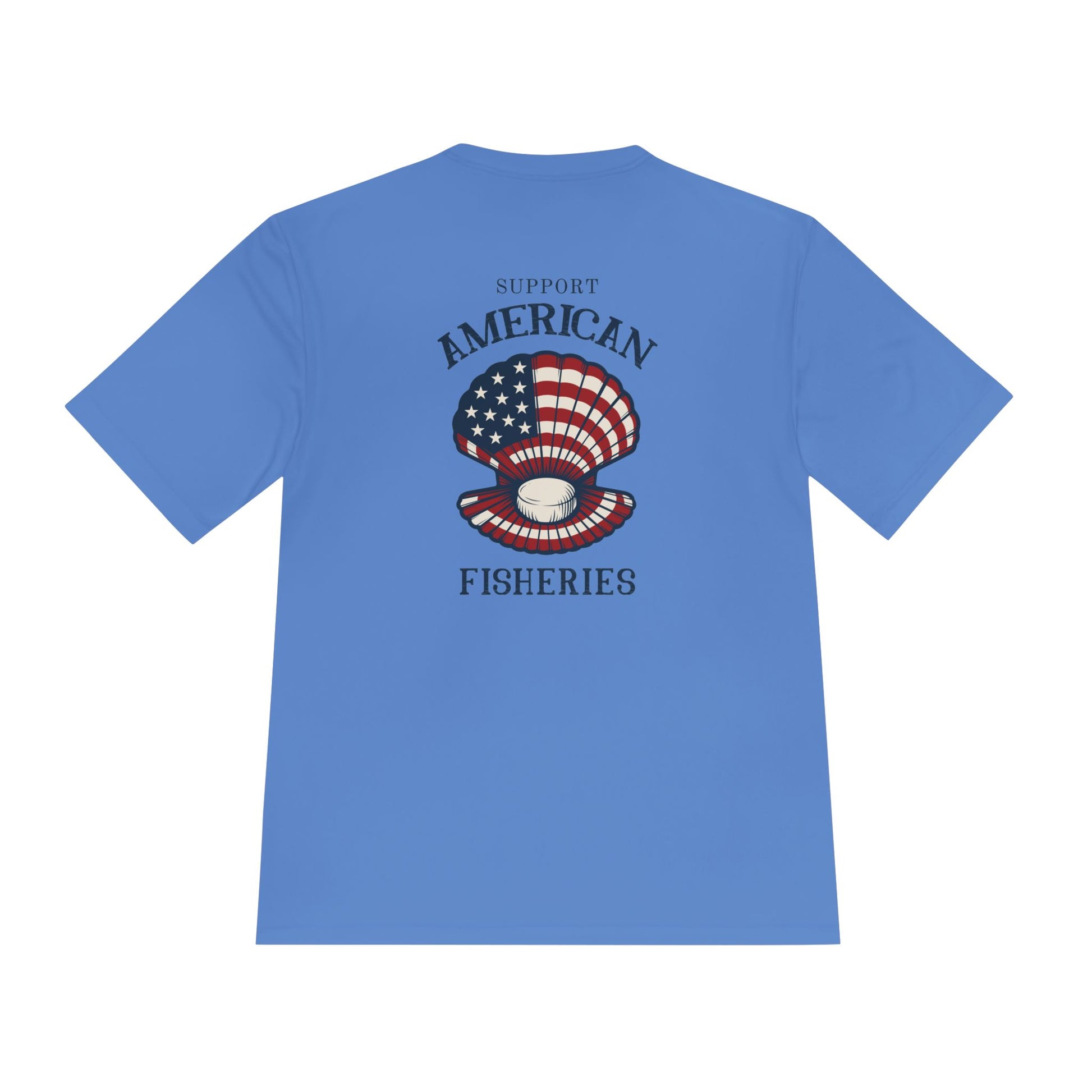 Fishery by Trade Support American Fishery  - Men's White Quick Dry T-Shirt