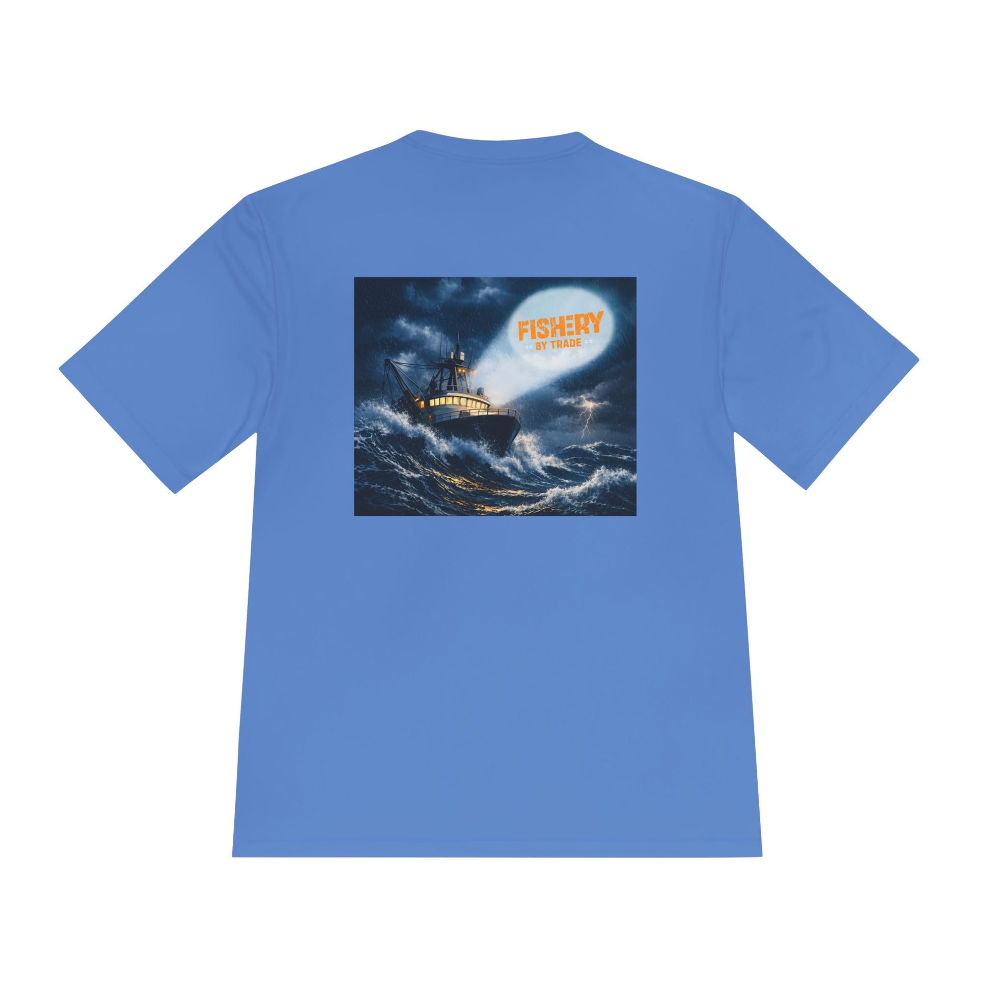 Fishery by Trade Rough Seas - Men's White Quick Dry T-Shirt
