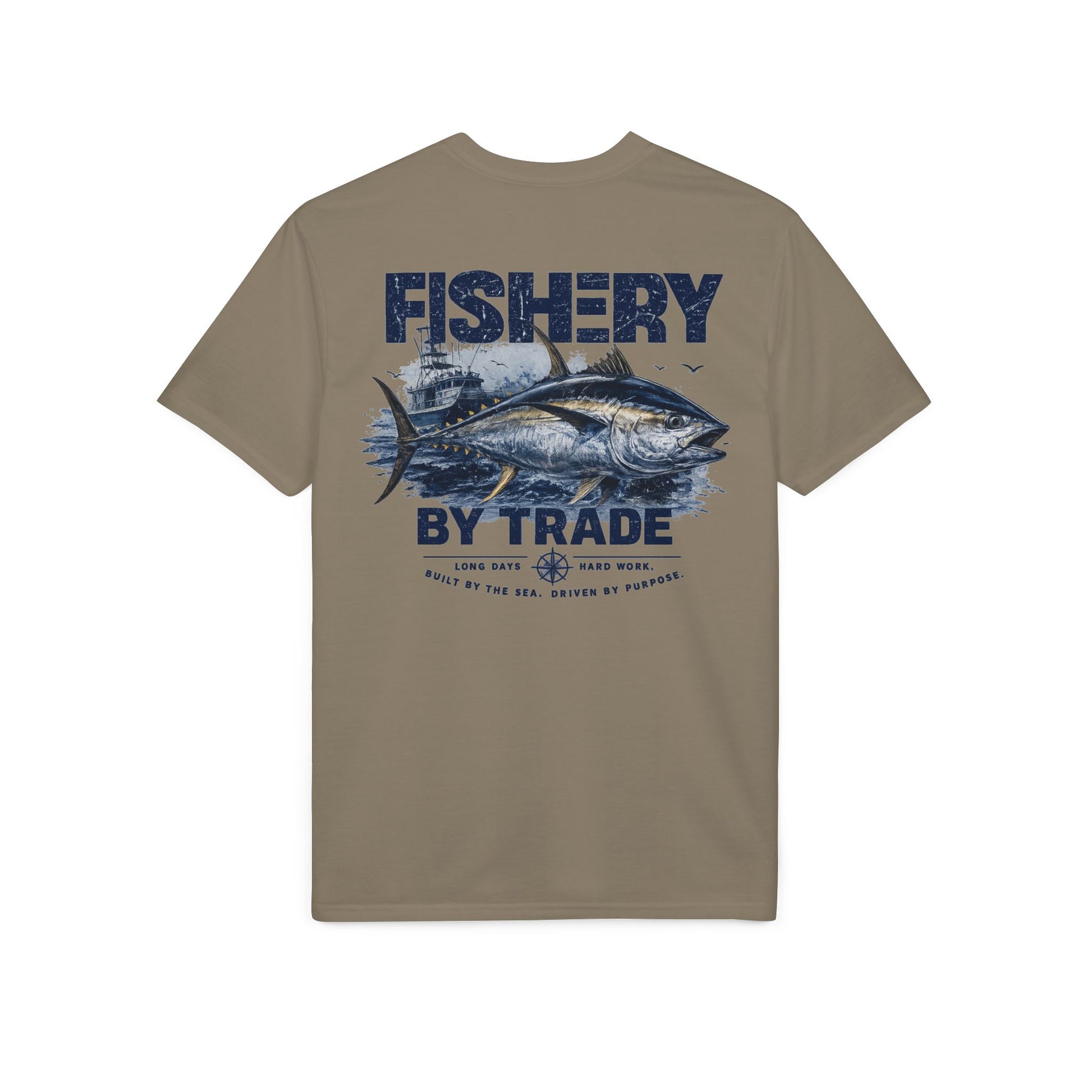 Fishing T-Shirt — "Fishery by Trade" Graphic Performance Tee
