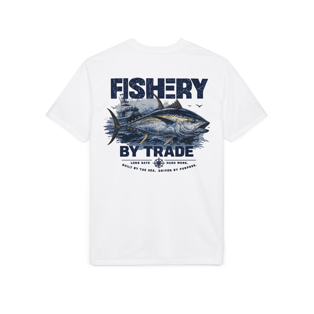 Fishing T-Shirt — "Fishery by Trade" Graphic Performance Tee