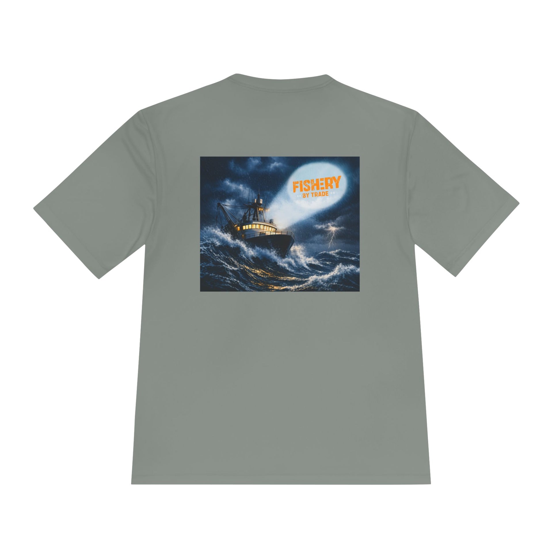 Fishery by Trade Rough Seas - Men's White Quick Dry T-Shirt