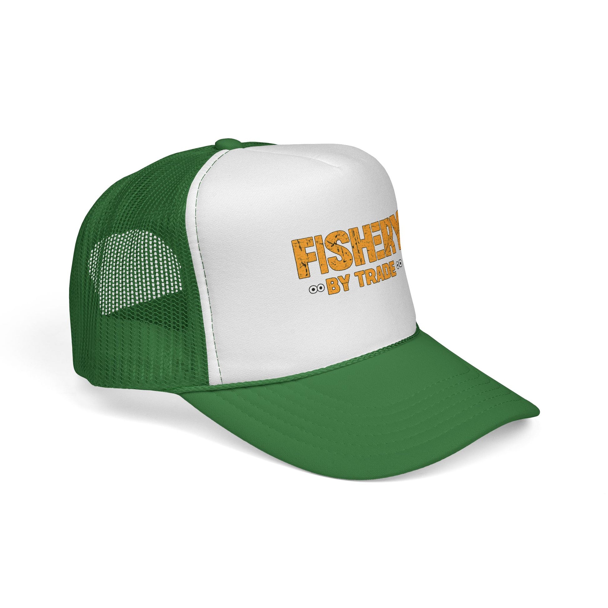Official Fishery By Trade Logo Trucker Hat — Vintage Fishing Logo Cap