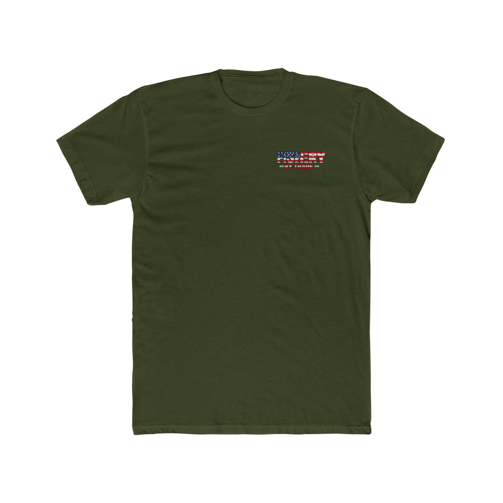 Fishing By Trade T-Shirt — American Flag Nautical Graphic Tee