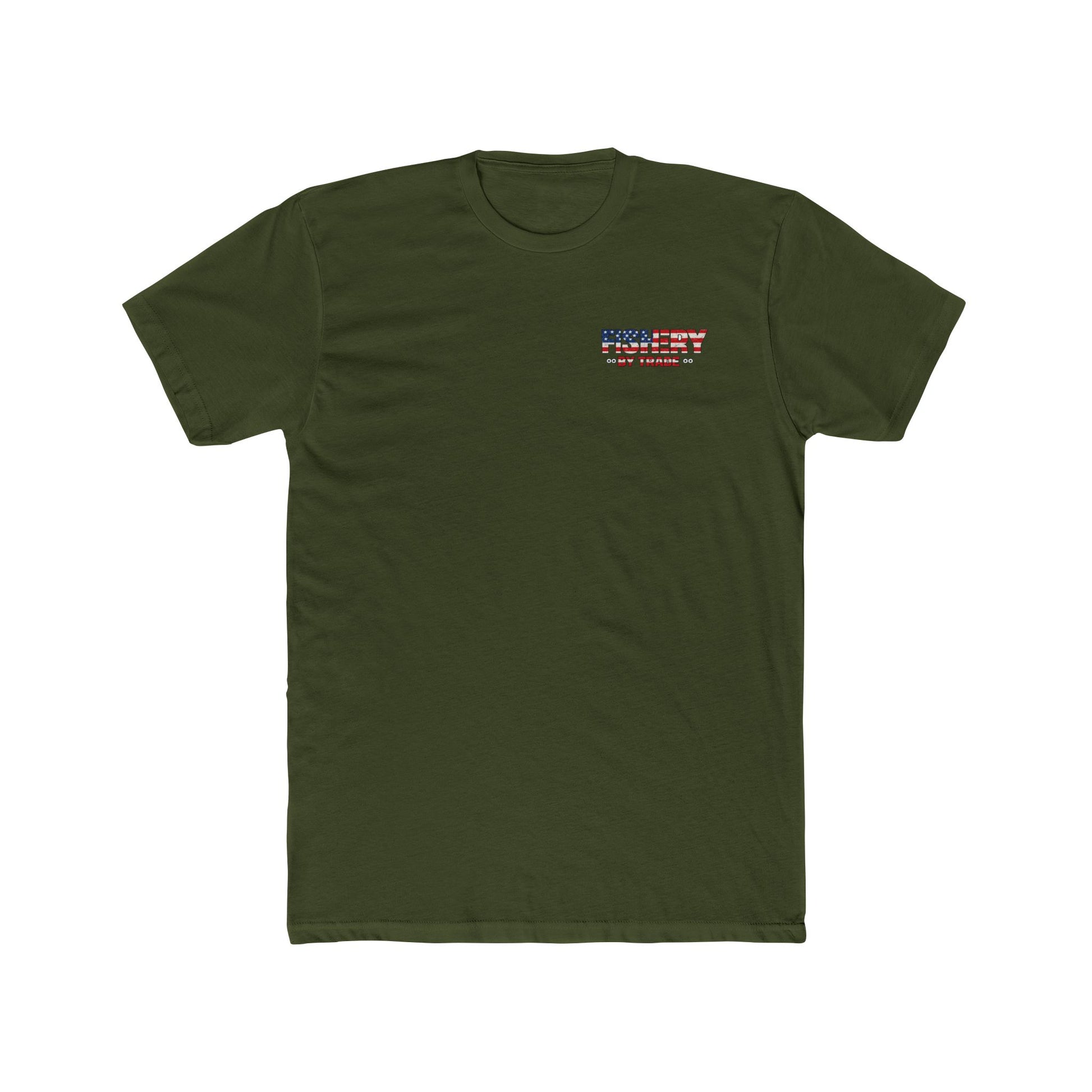 Fishing By Trade T-Shirt — American Flag Nautical Graphic Tee