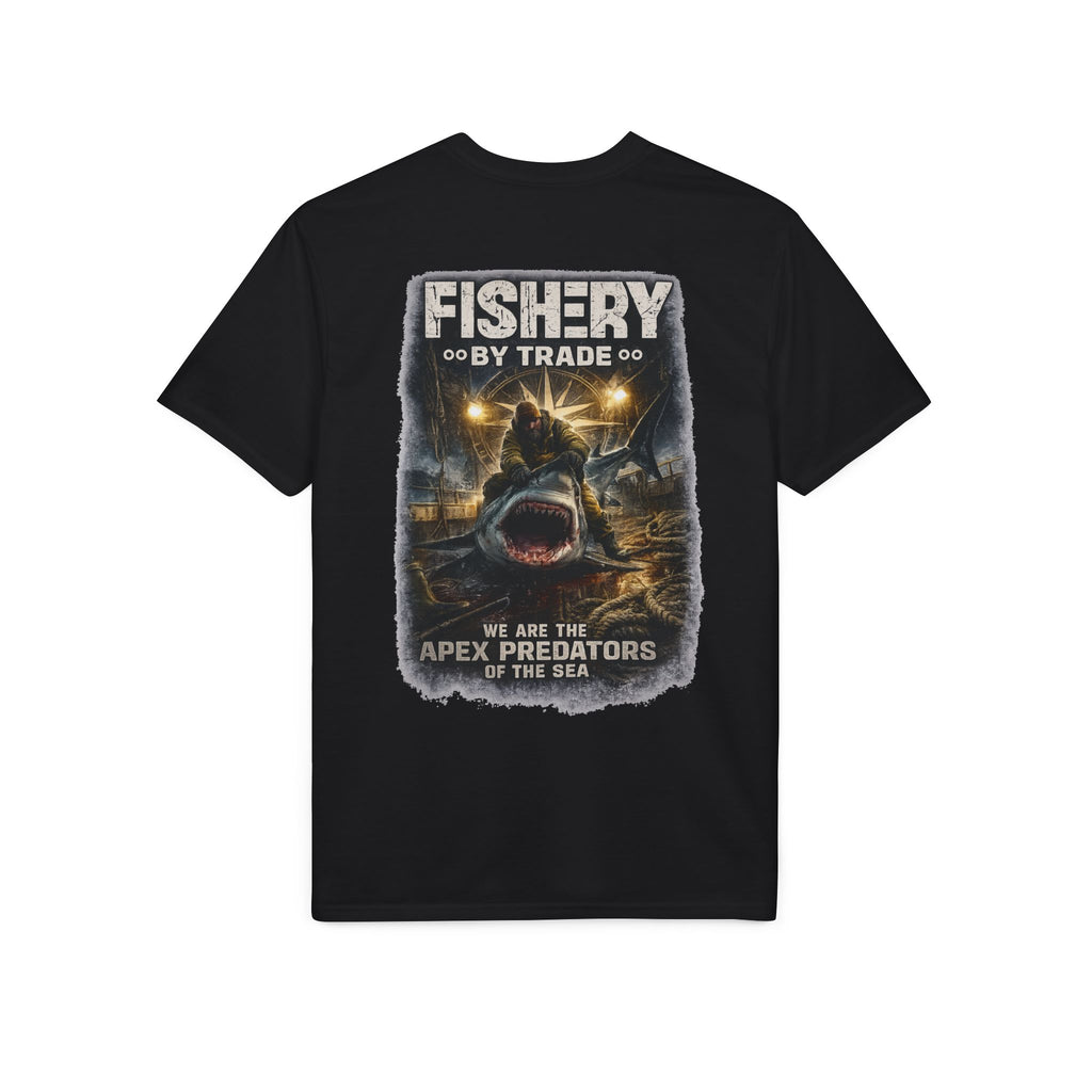 Dark Apex Predators  Graphic Performance Tee — "Fishery by Trade"