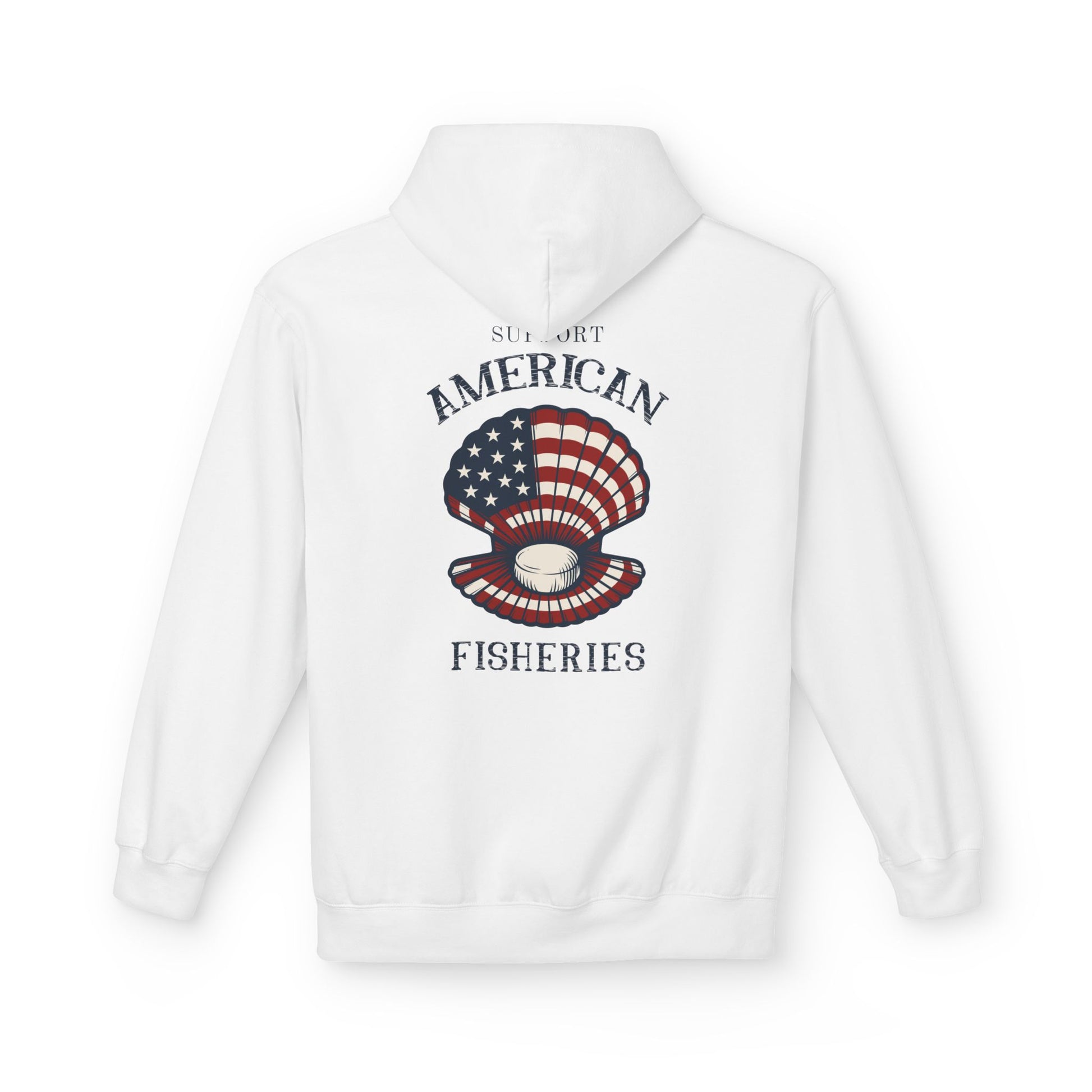 Fishery By Trade Support American Fisheries - White Hoodie