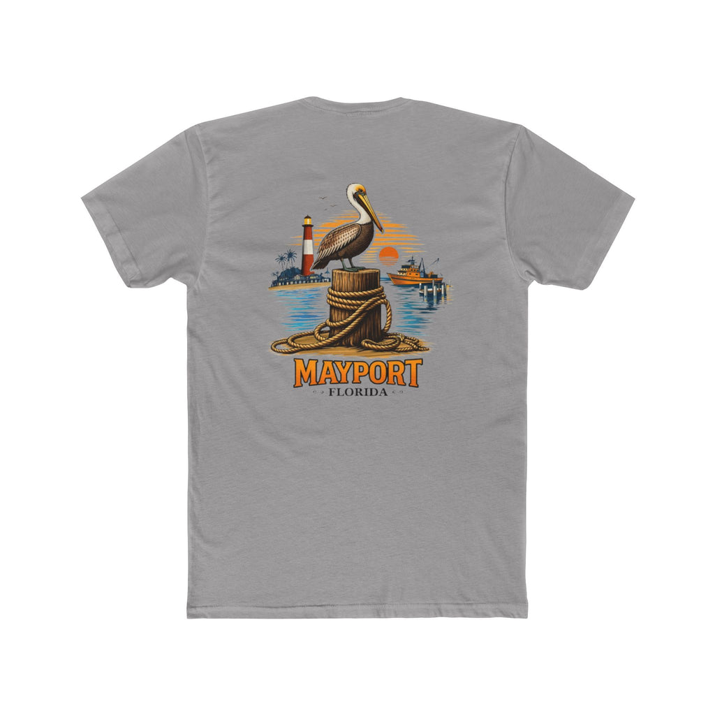 Fishery By Trade Mayport Florida - Men's White Crew Neck Tee