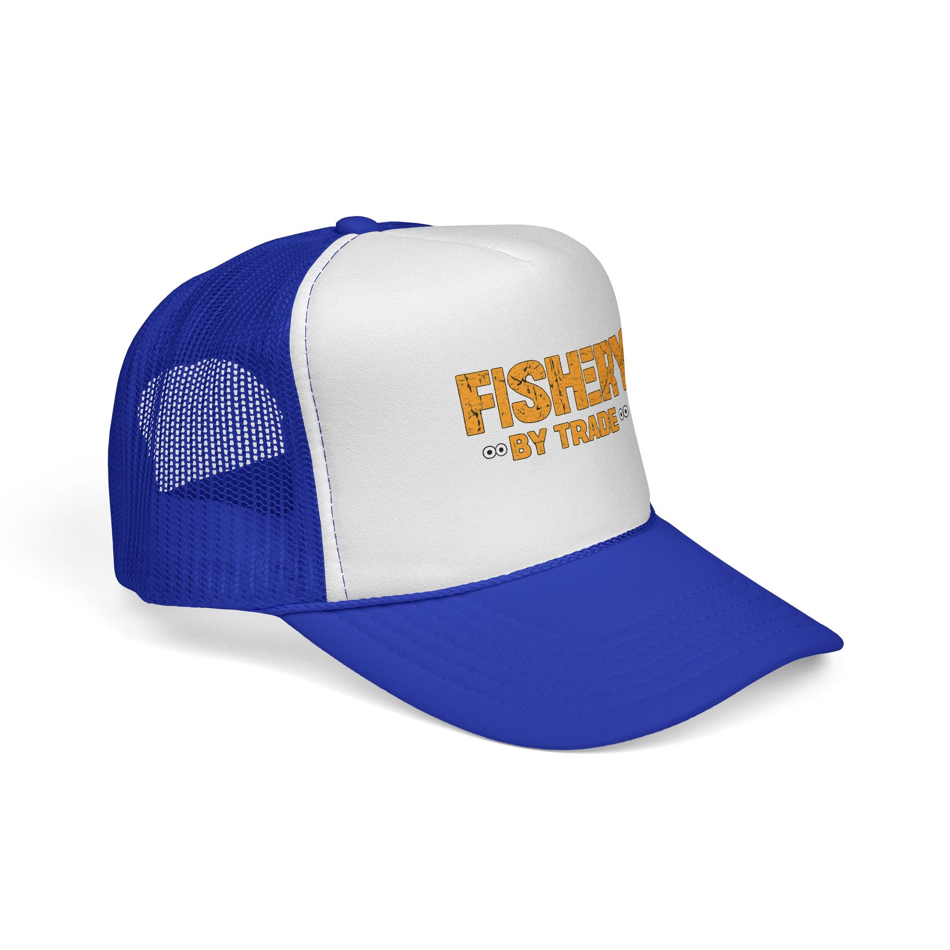 Official Fishery By Trade Logo Trucker Hat — Vintage Fishing Logo Cap
