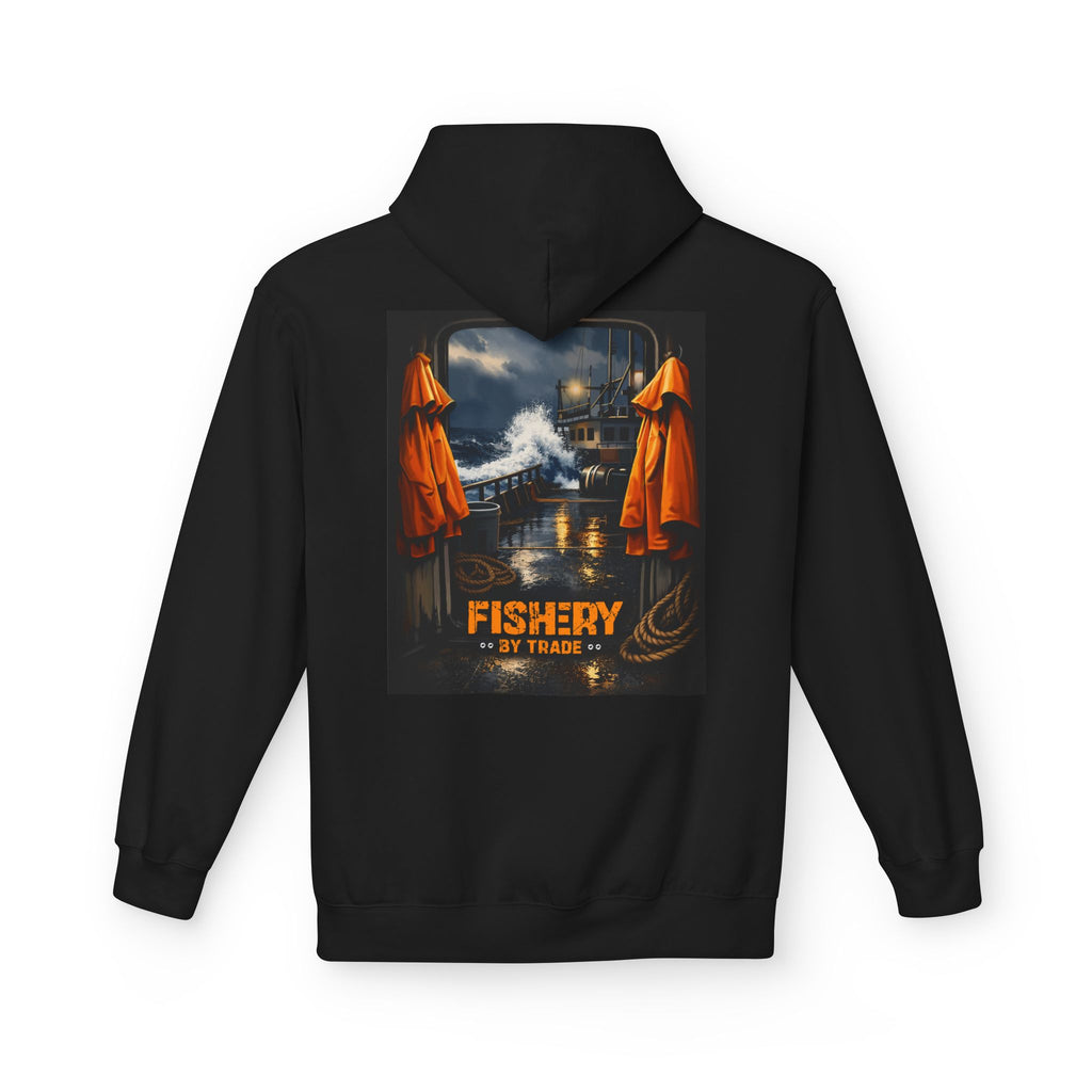 Black Fishery By Trade Rough Seas - Hoodie