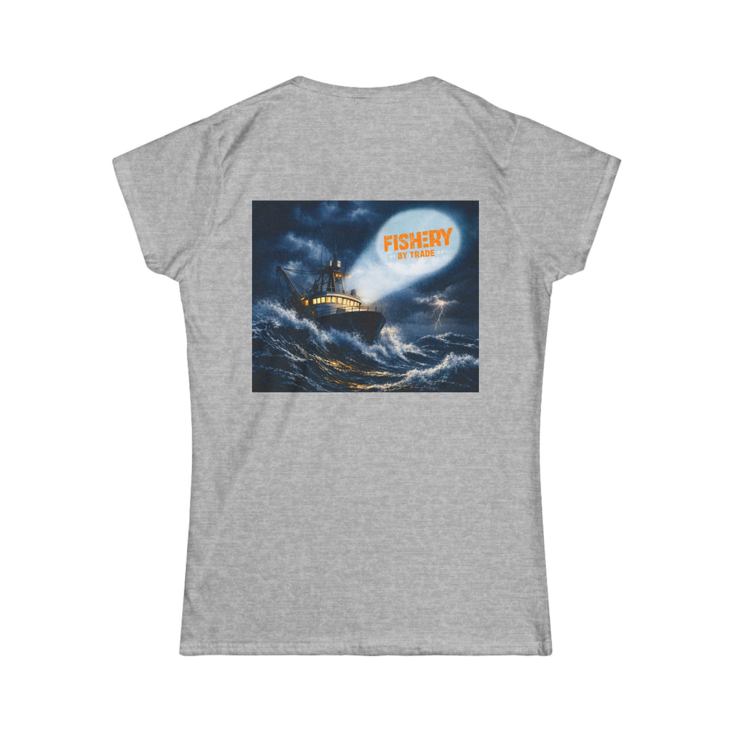 Black Fishery By Trade Rough Seas - Women T-Shirt