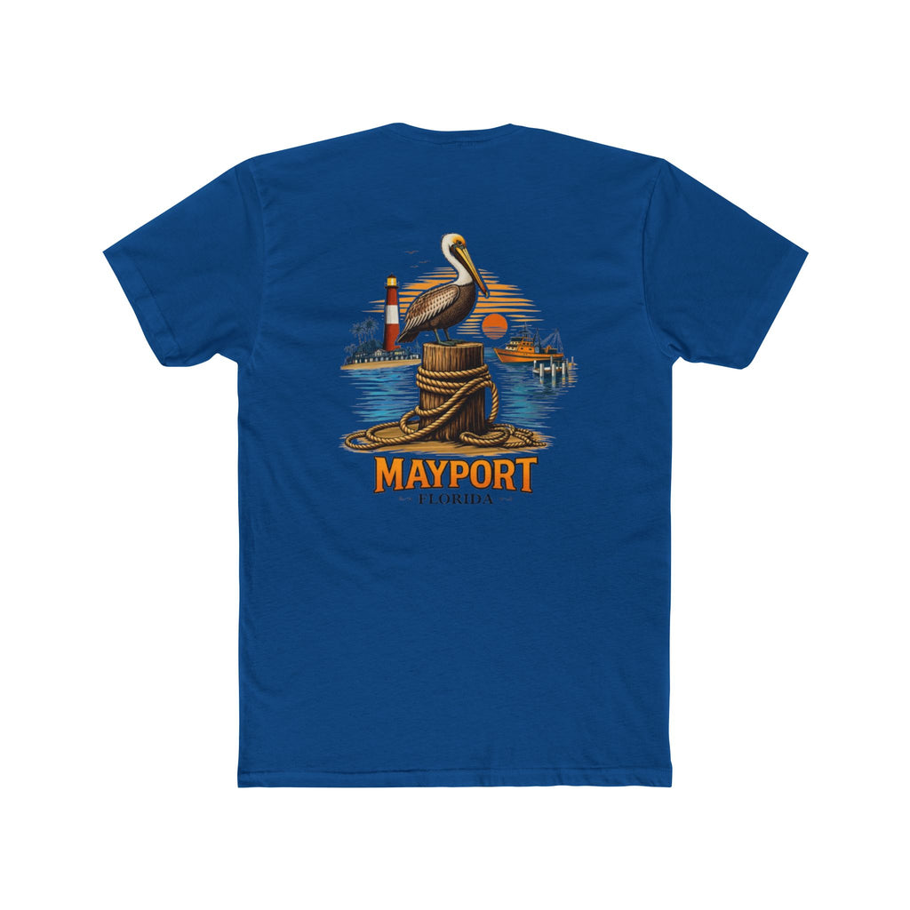 Fishery By Trade Mayport Florida - Men's White Crew Neck Tee