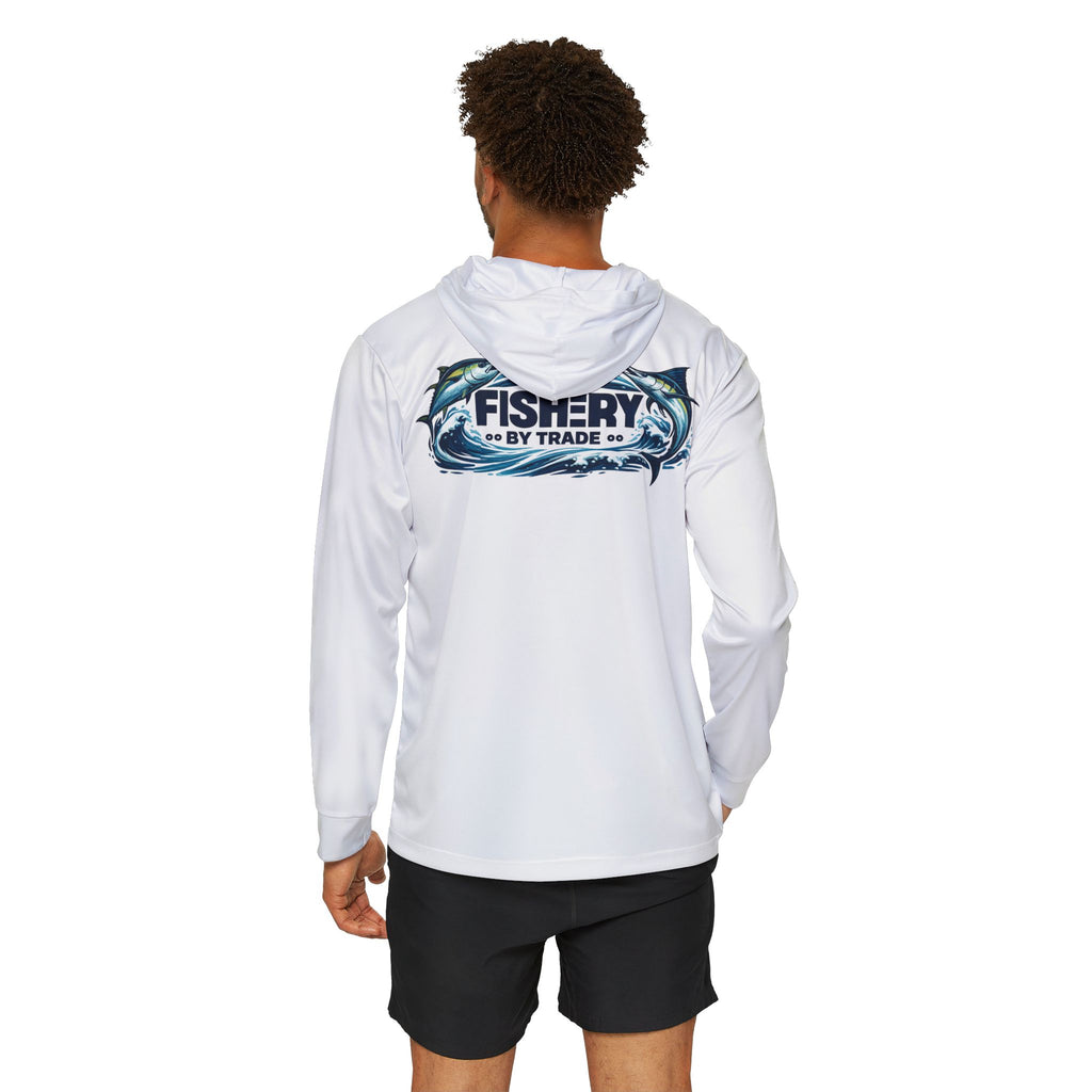 Fishery By Trade Fishing Hoodie — Men's Lightweight Sports Warmup Hoodie