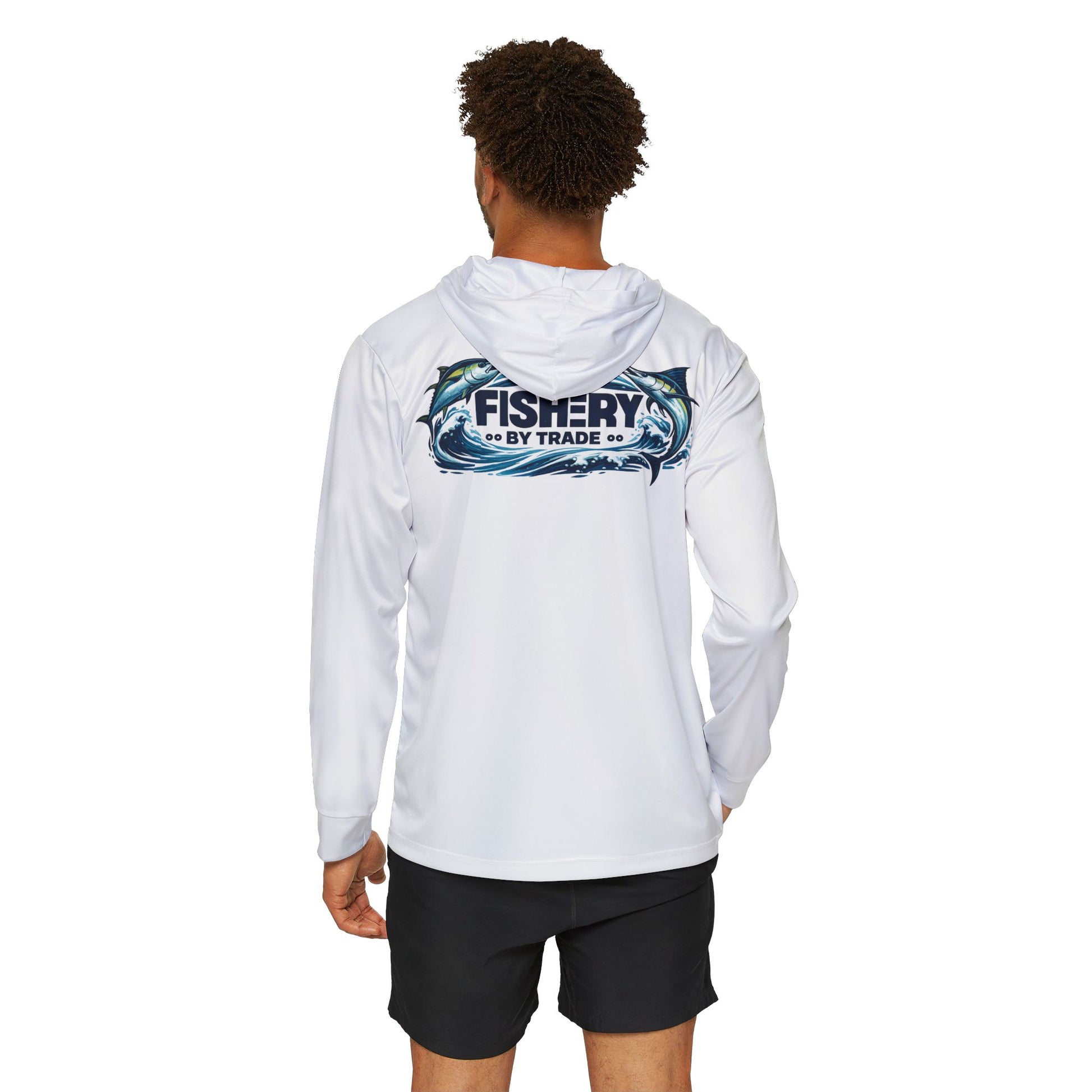 Fishery By Trade Fishing Hoodie — Men's Lightweight Sports Warmup Hoodie
