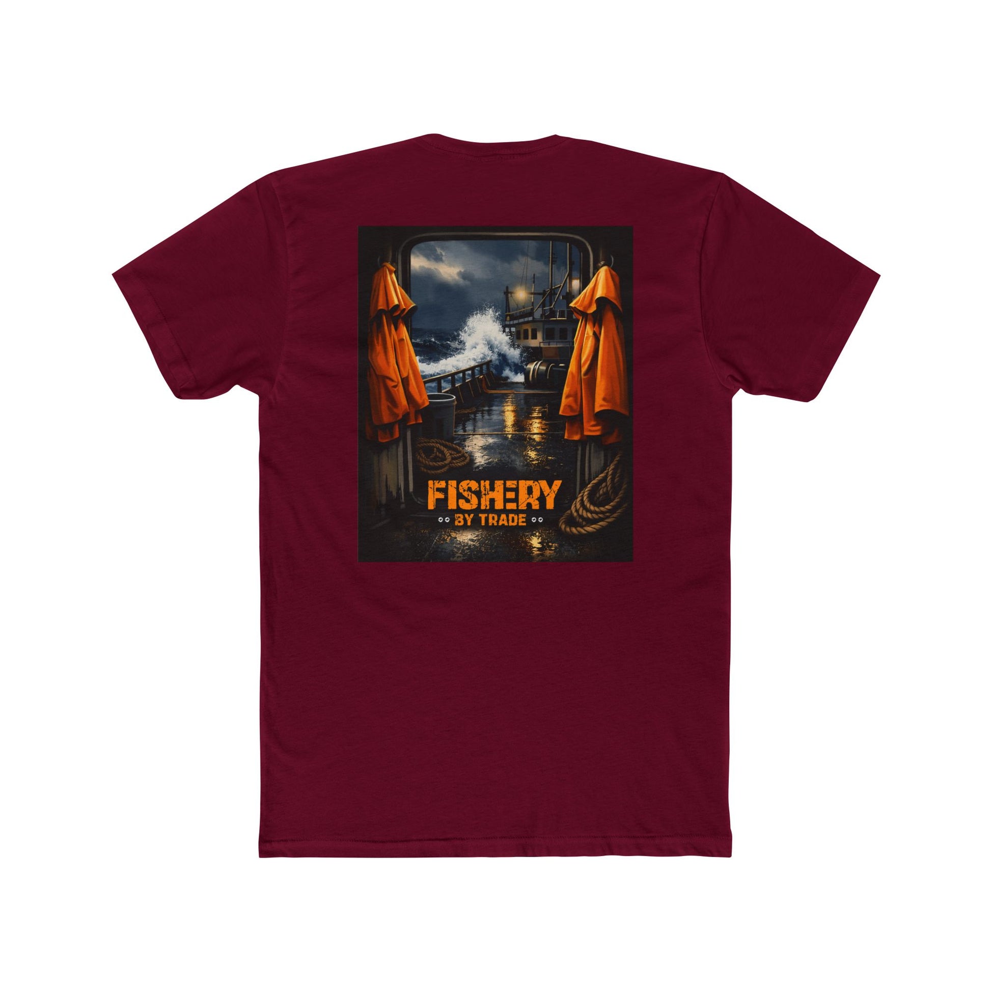 Fishery By Trade Deck - Men's Black Crew Neck Tee