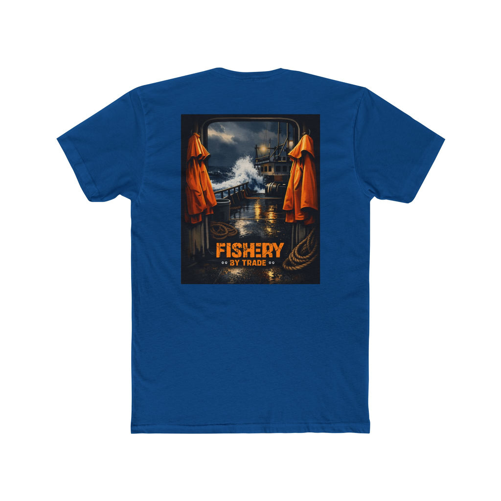 Fishery By Trade Deck - Men's White Crew Neck Tee