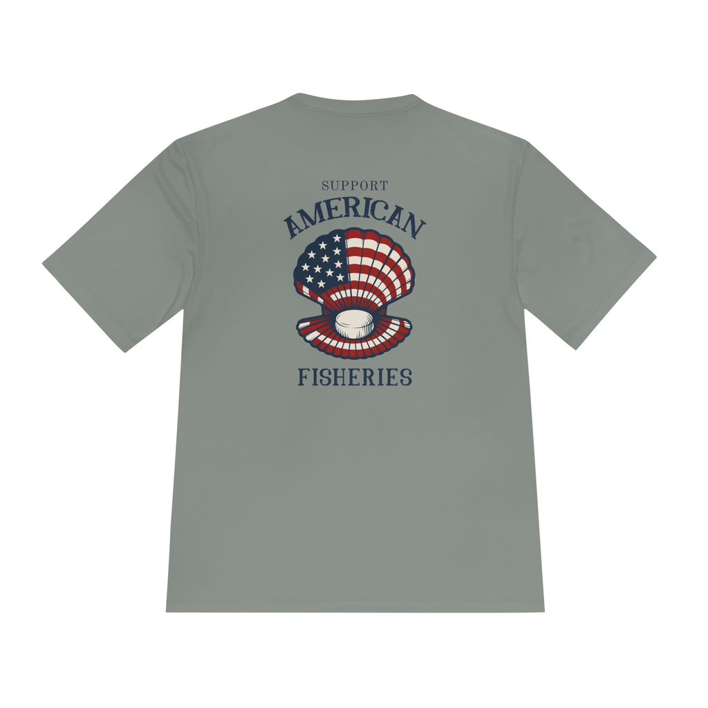 Fishery by Trade Support American Fishery  - Men's White Quick Dry T-Shirt