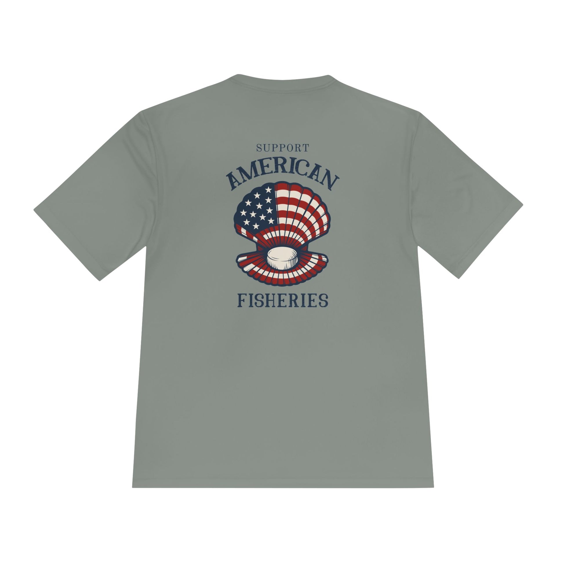 Fishery by Trade Support American Fishery  - Men's White Quick Dry T-Shirt