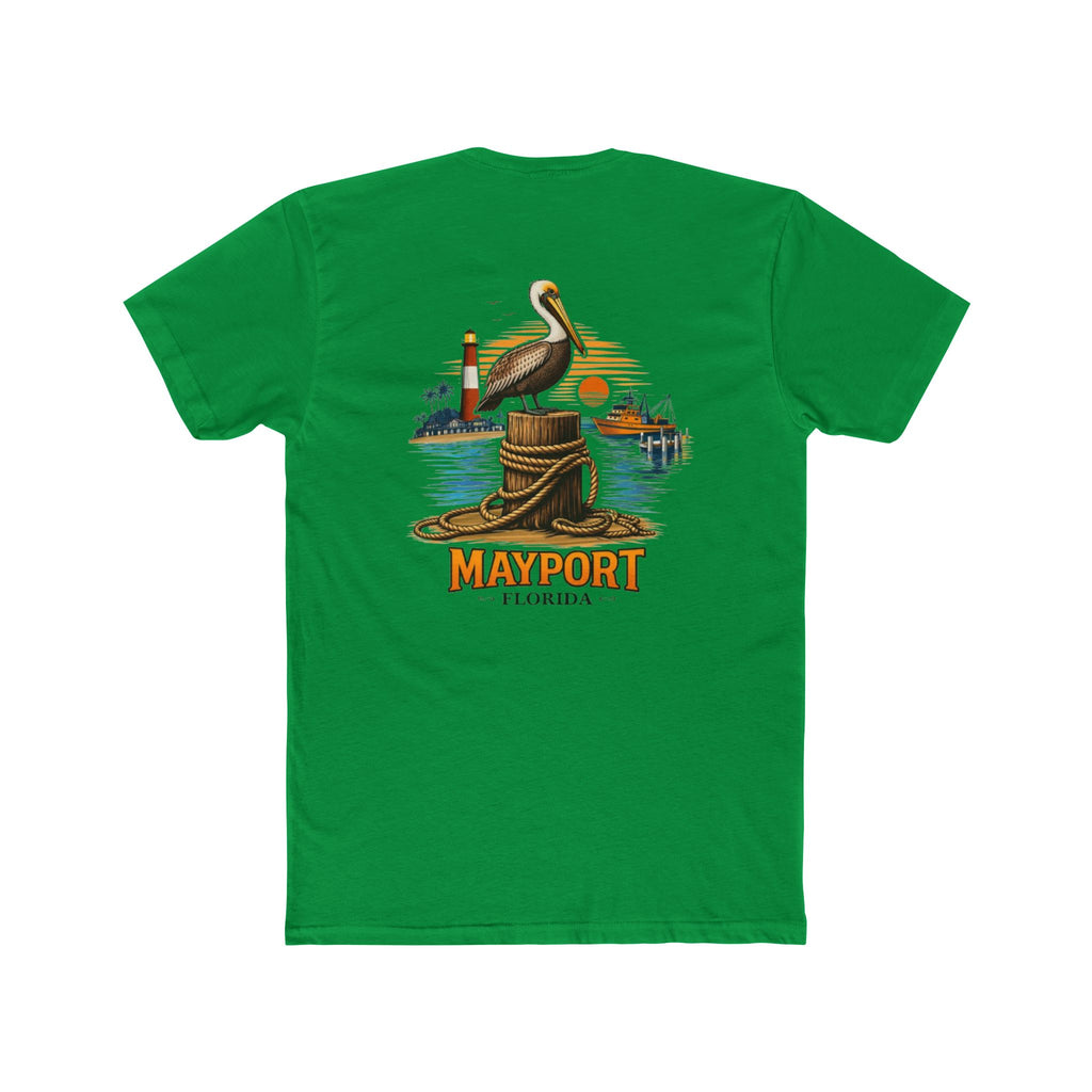 Fishery By Trade Mayport Florida - Men's White Crew Neck Tee