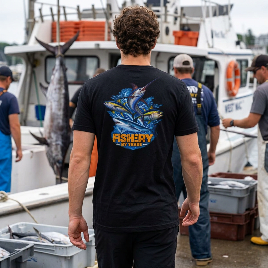 Copy of Fishing Tee – Sunset Trawler "