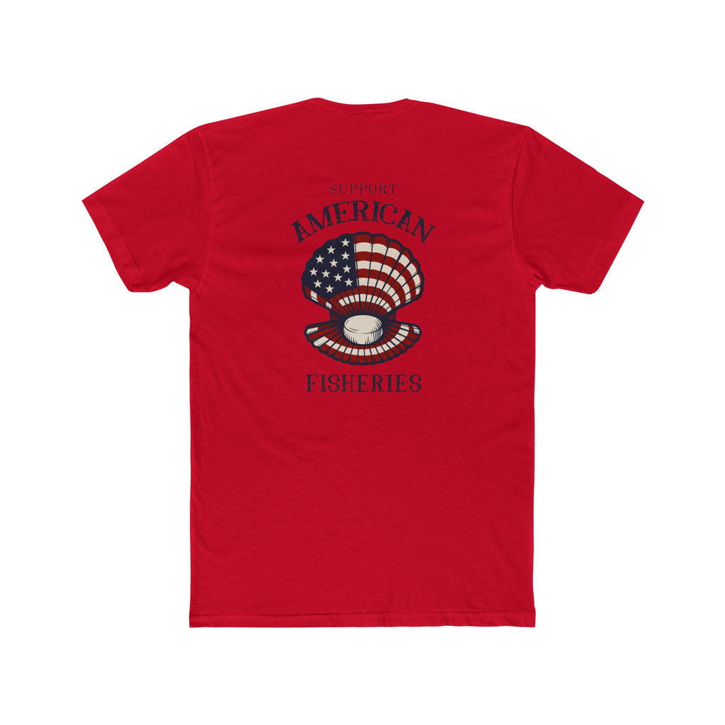 Fishery By Trade Support American Fisheries - Men's White Crew Neck Tee