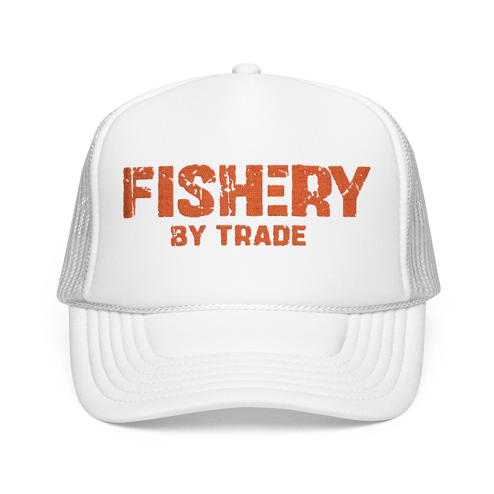 Fishery by Trade - White Trucker Hat