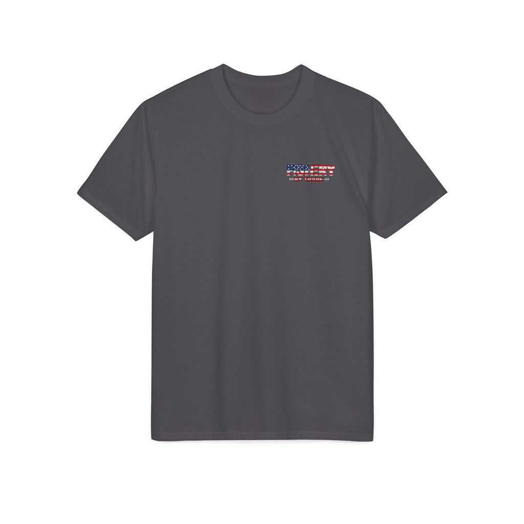 Fishing Boat T-Shirt — American Flag Fishery Graphic Tee for Anglers & Patriotic Outdoorsmen
