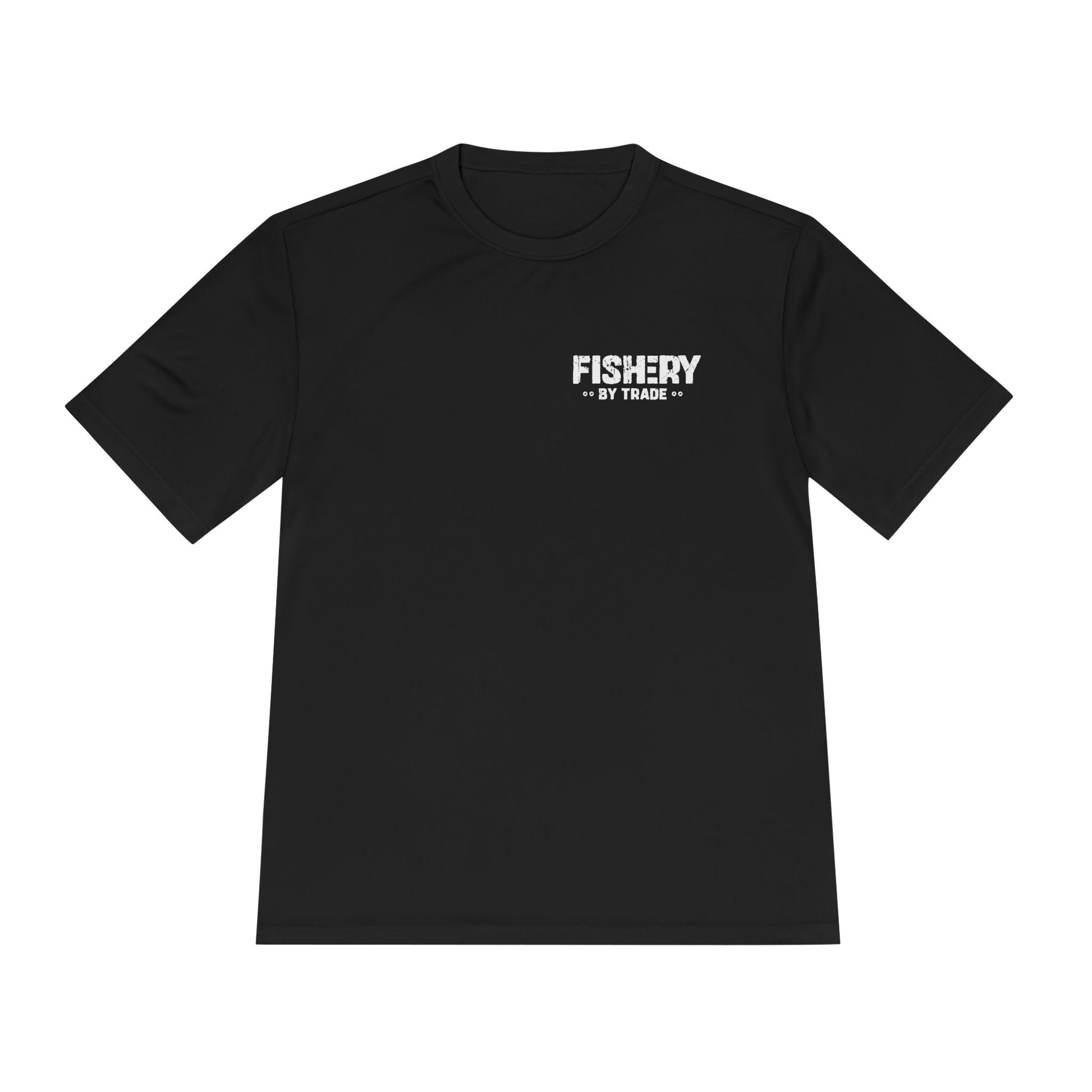 Fishery by Trade Deck - Men's Black Quick Dry T-Shirt