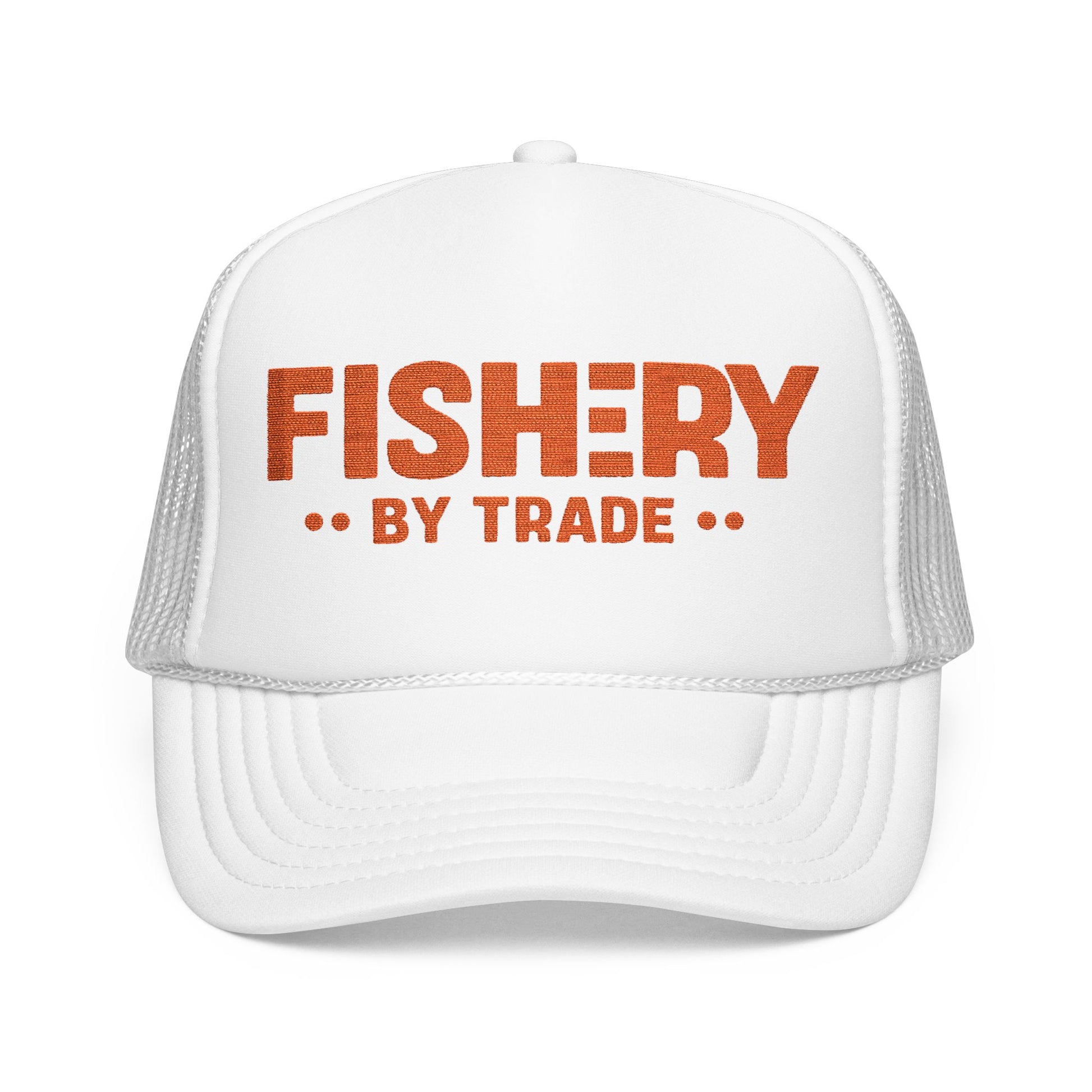 Fishery by Trade - White Trucker Hat