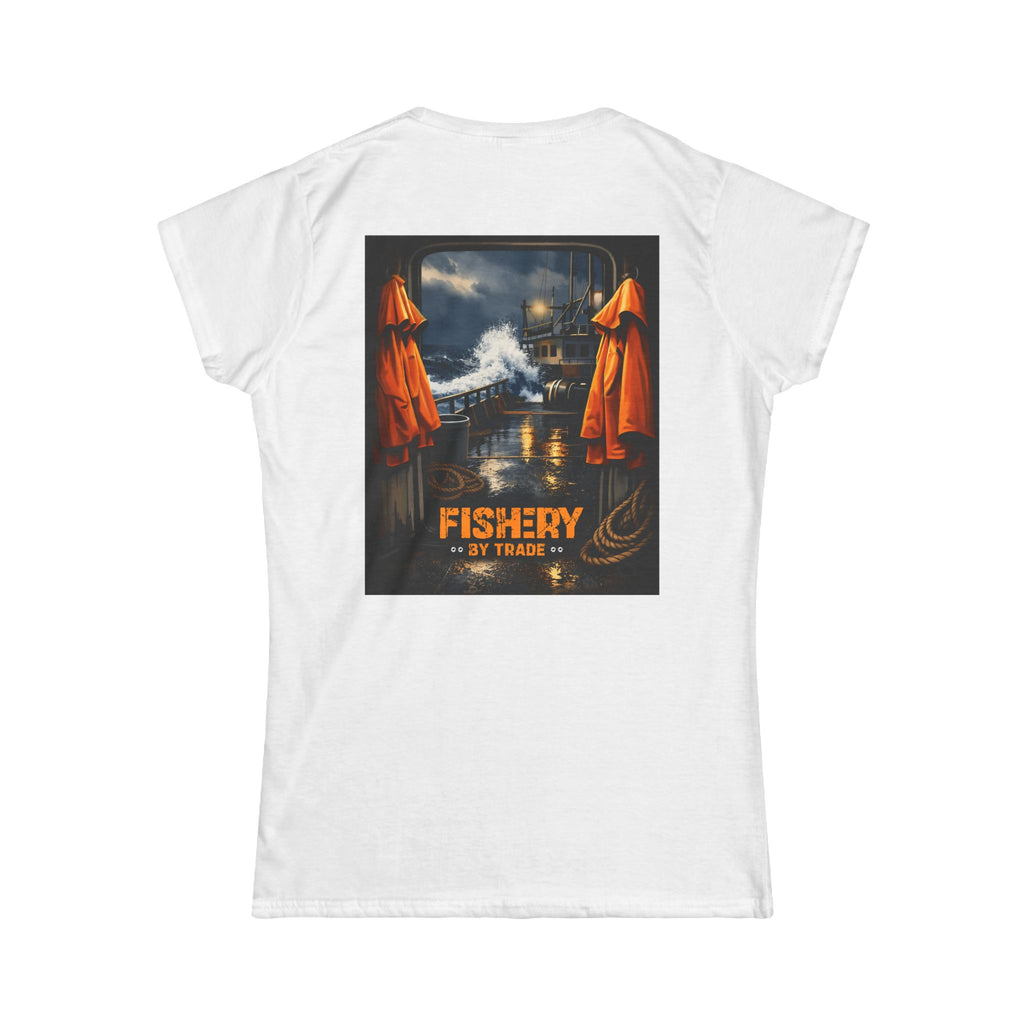 Fishery By Trade Deck - Women's White T-Shirt