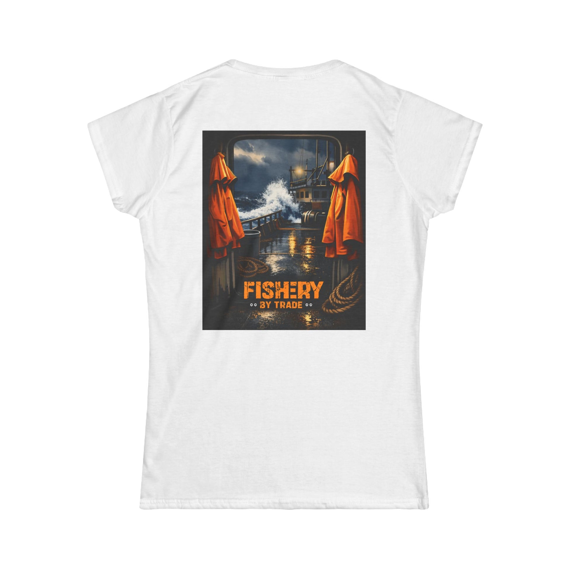 Fishery By Trade Deck - Women's White T-Shirt