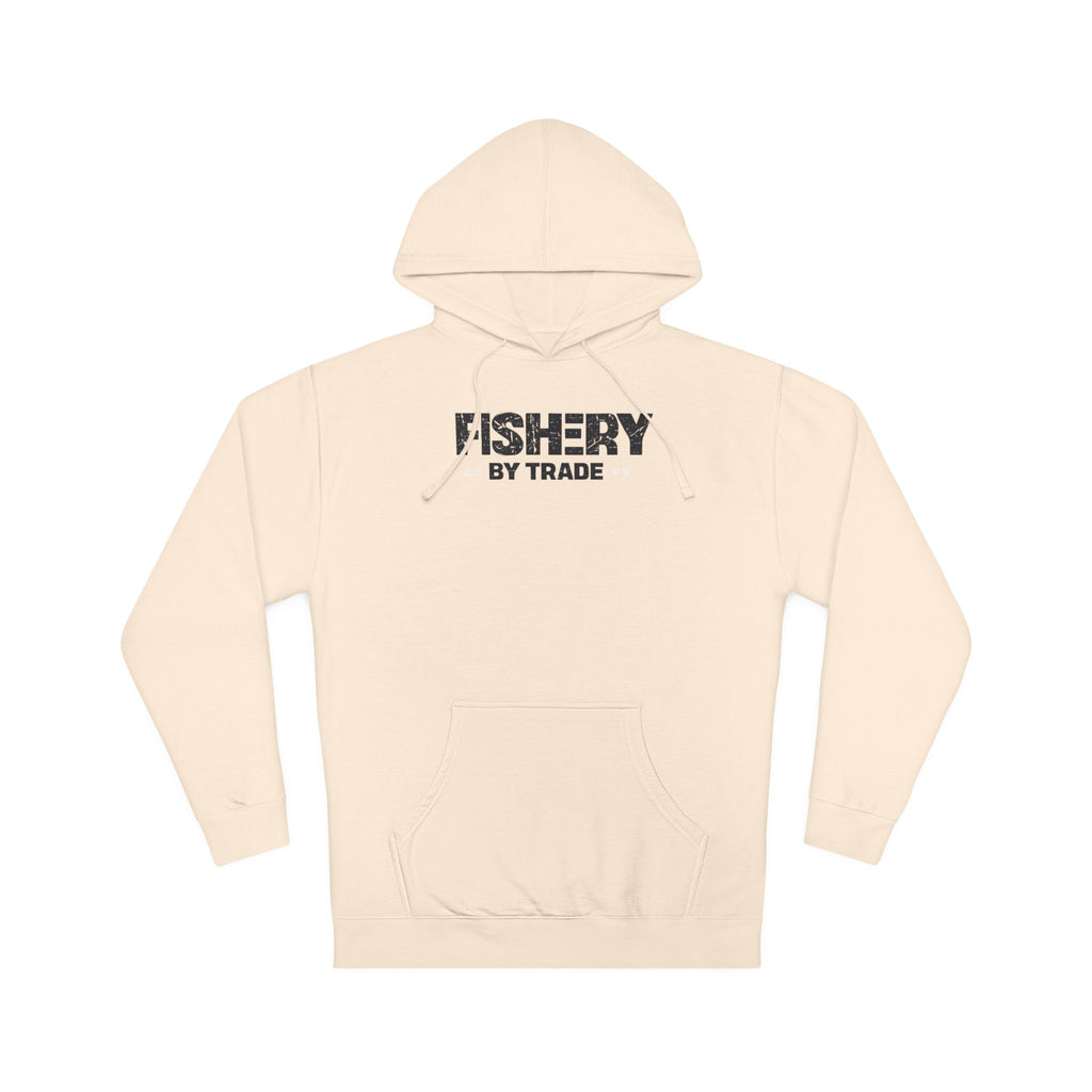 Fishery By Trade Hoodie — Minimal Fishing Logo Pullover