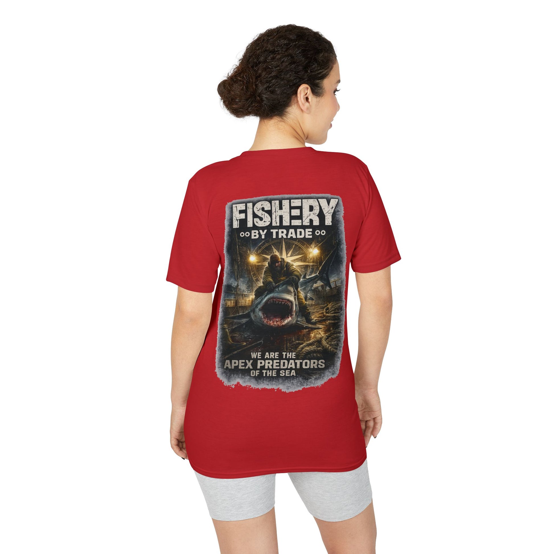 Dark Apex Predators  Graphic Performance Tee — "Fishery by Trade"