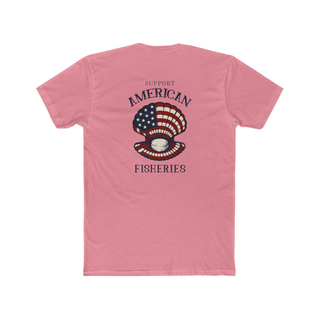 Fishery By Trade Support American Fisheries - Men's White Crew Neck Tee