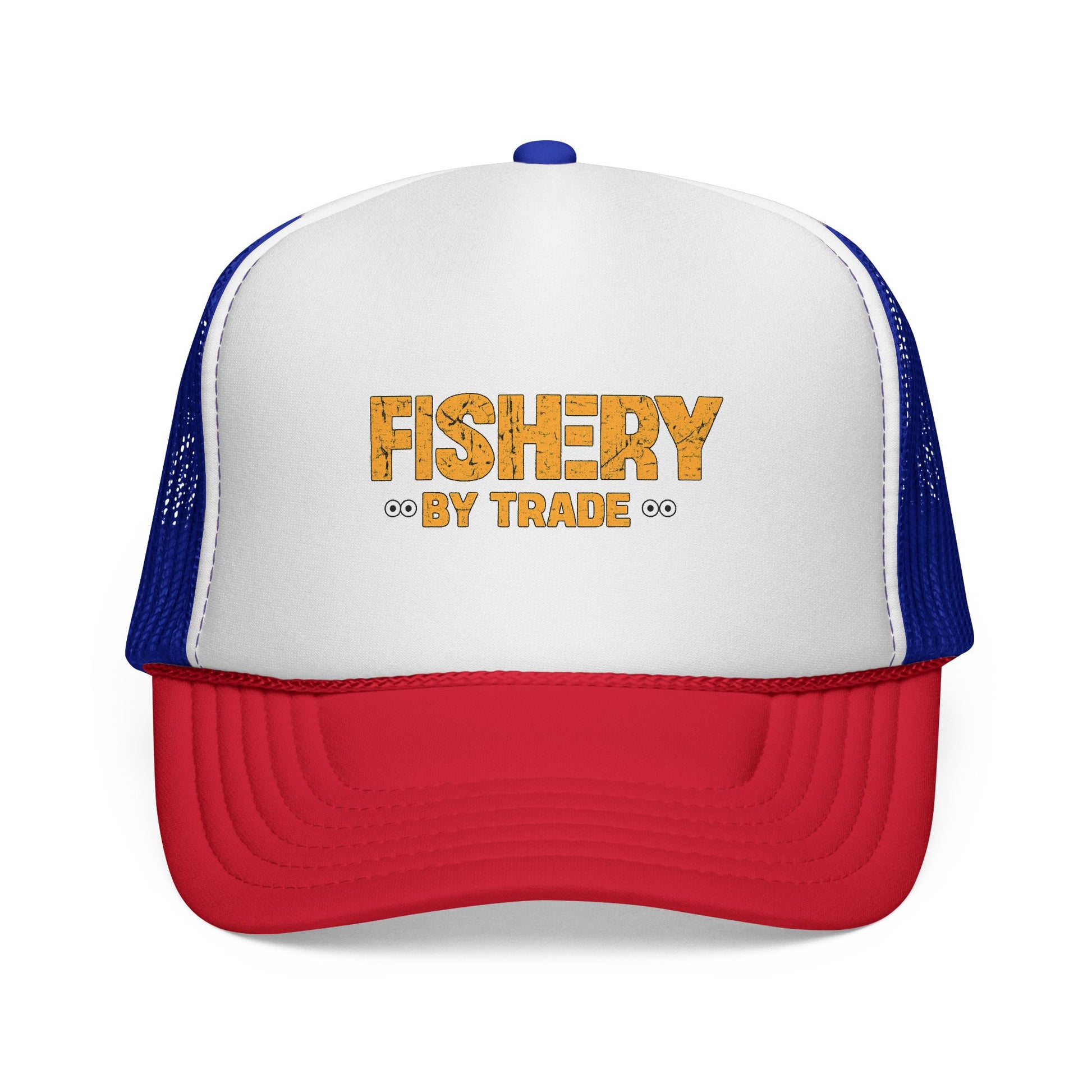 Official Fishery By Trade Logo Trucker Hat — Vintage Fishing Logo Cap