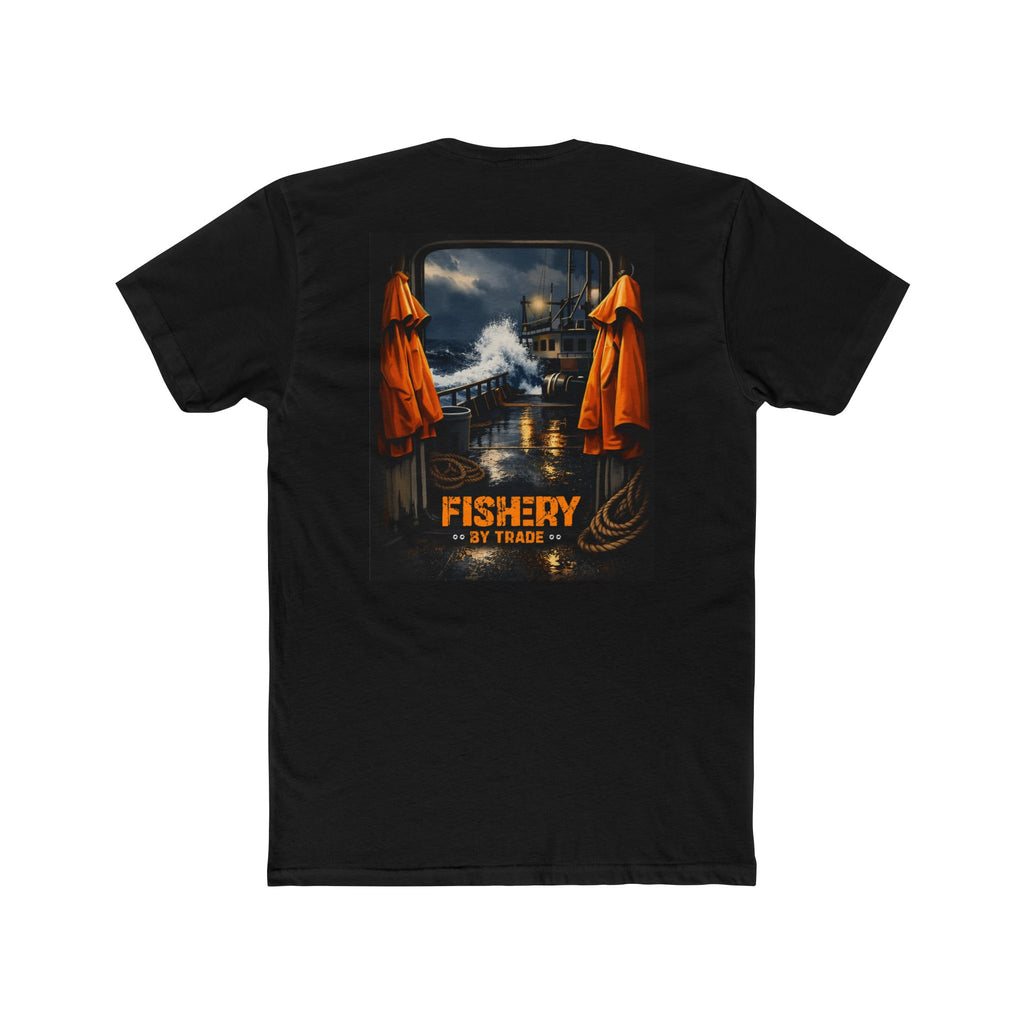 Fishery By Trade Deck - Men's Black Crew Neck Tee