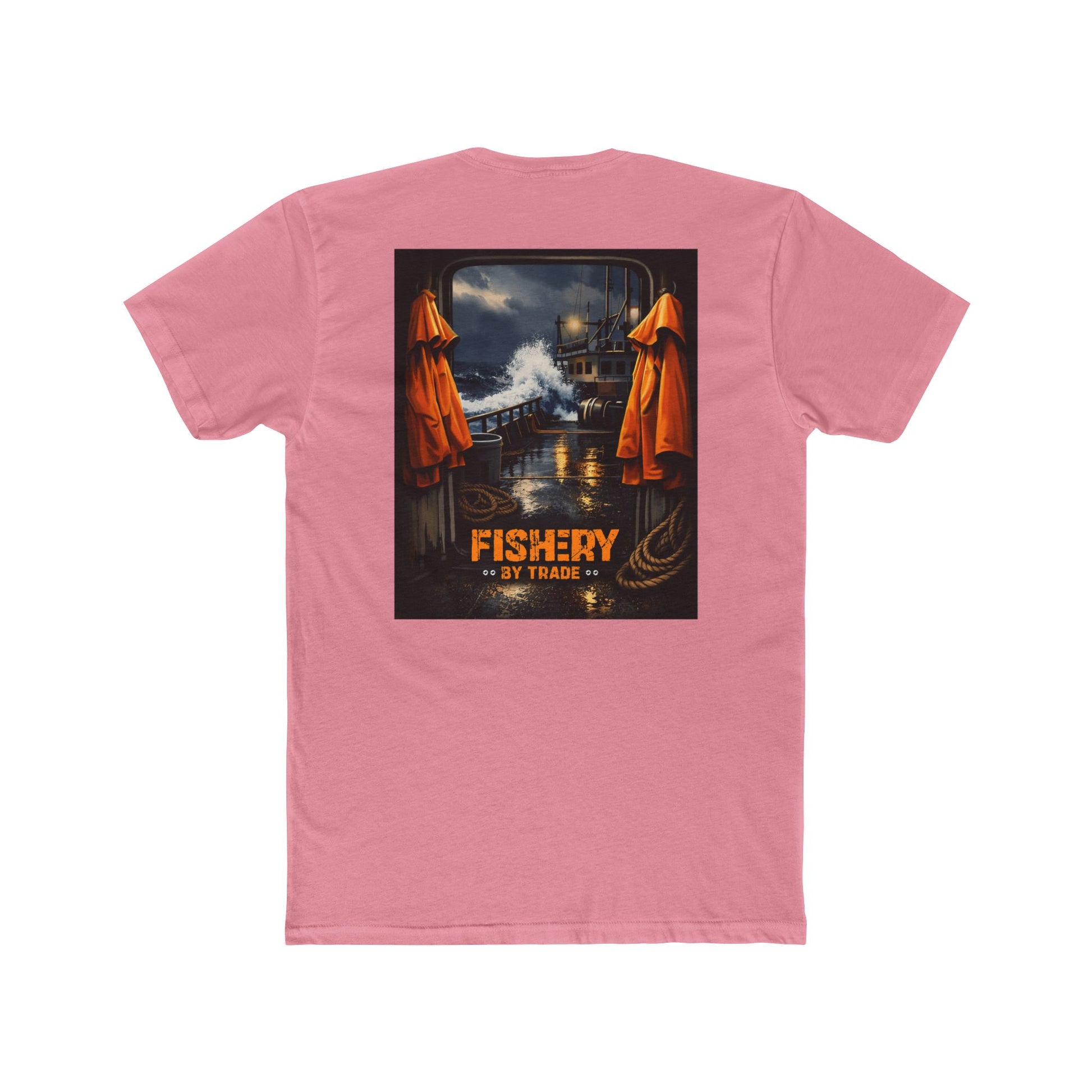 Fishery By Trade Deck - Men's White Crew Neck Tee