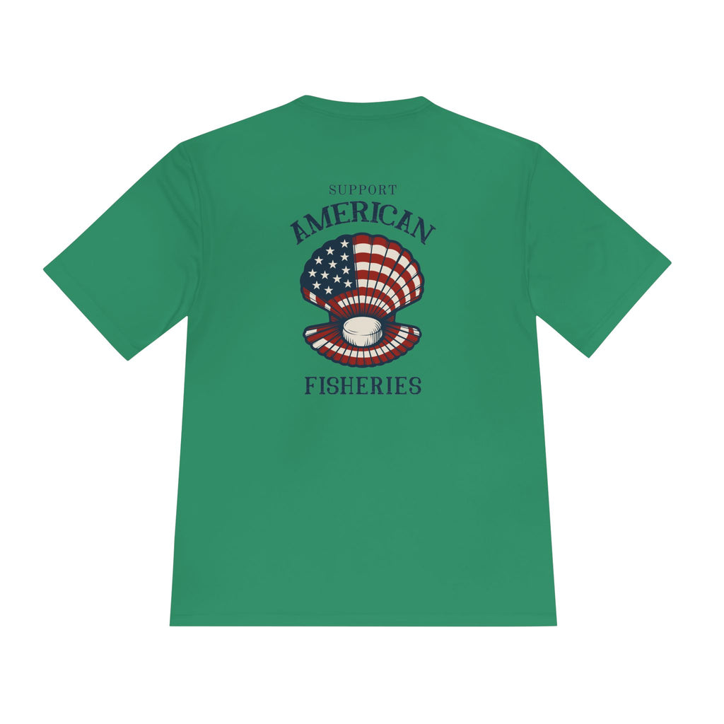 Fishery by Trade Support American Fishery  - Men's White Quick Dry T-Shirt