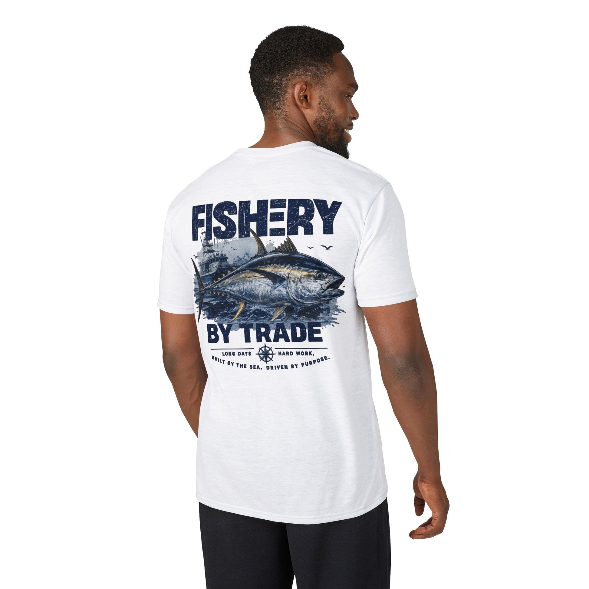 Fishing T-Shirt — "Fishery by Trade" Graphic Performance Tee