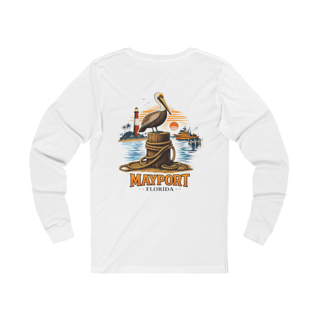 Fishery By Trade Mayport Florida - White Long Sleeve T-Shirt